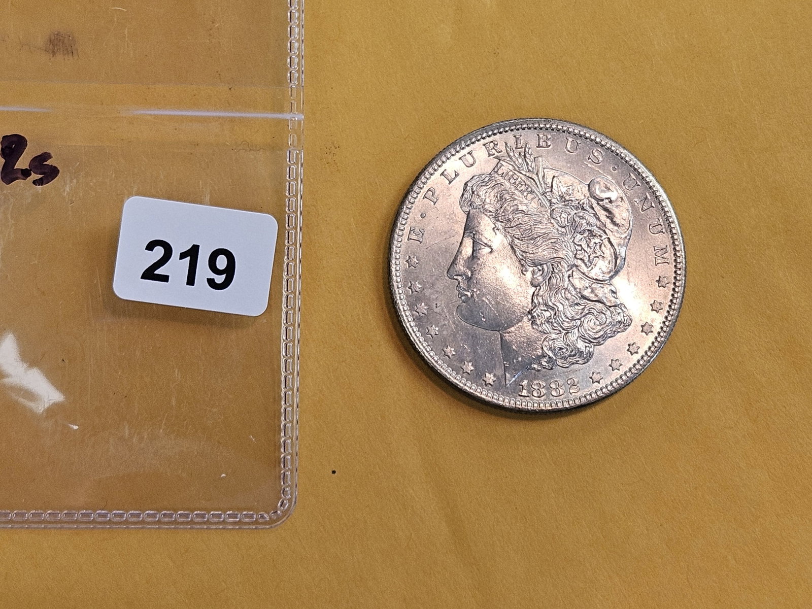Choice Brilliant Uncirculated plus 1882-S Morgan Silver Dollar - 2
