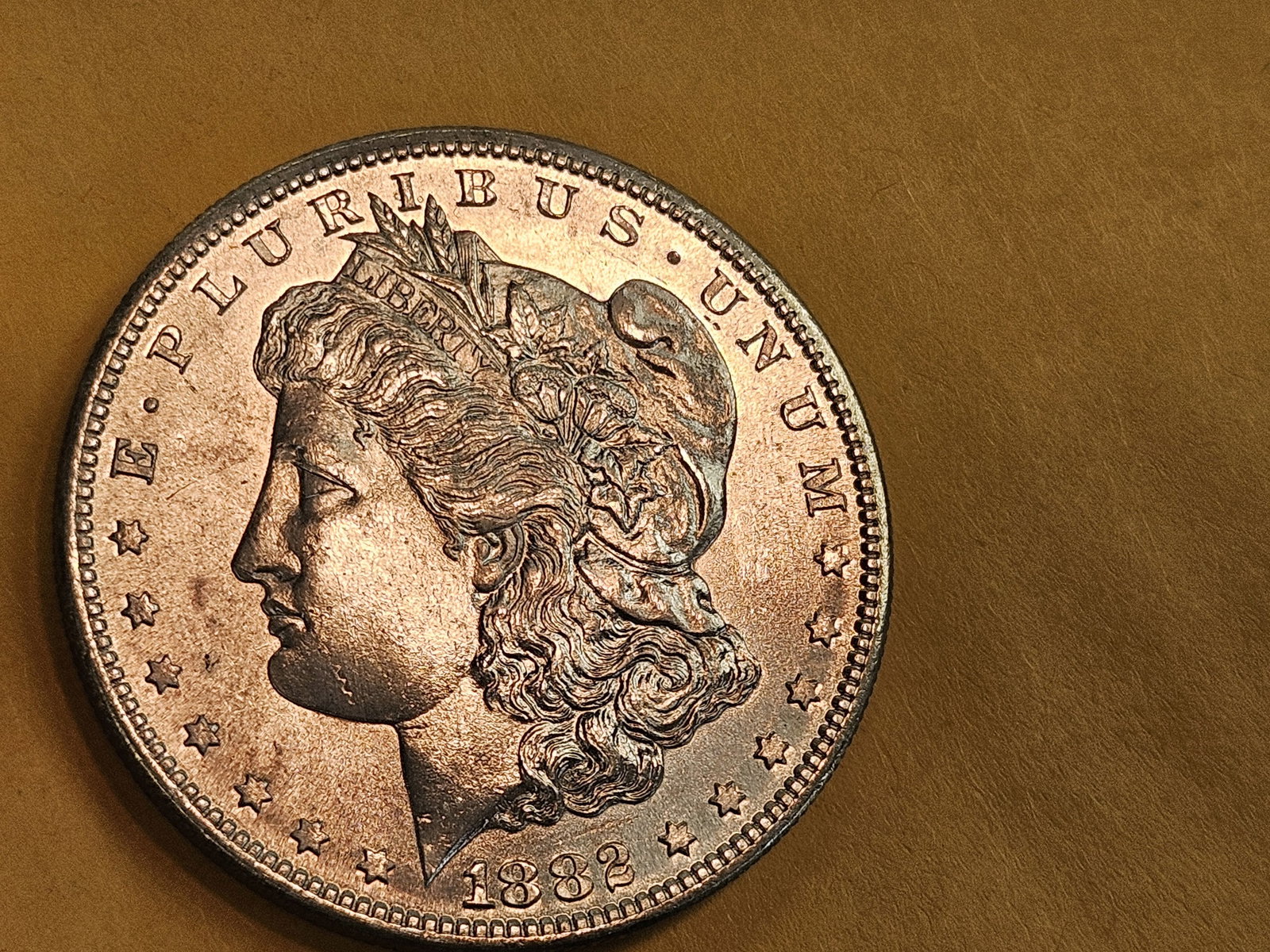 Choice Brilliant Uncirculated plus 1882-S Morgan Silver Dollar - 4