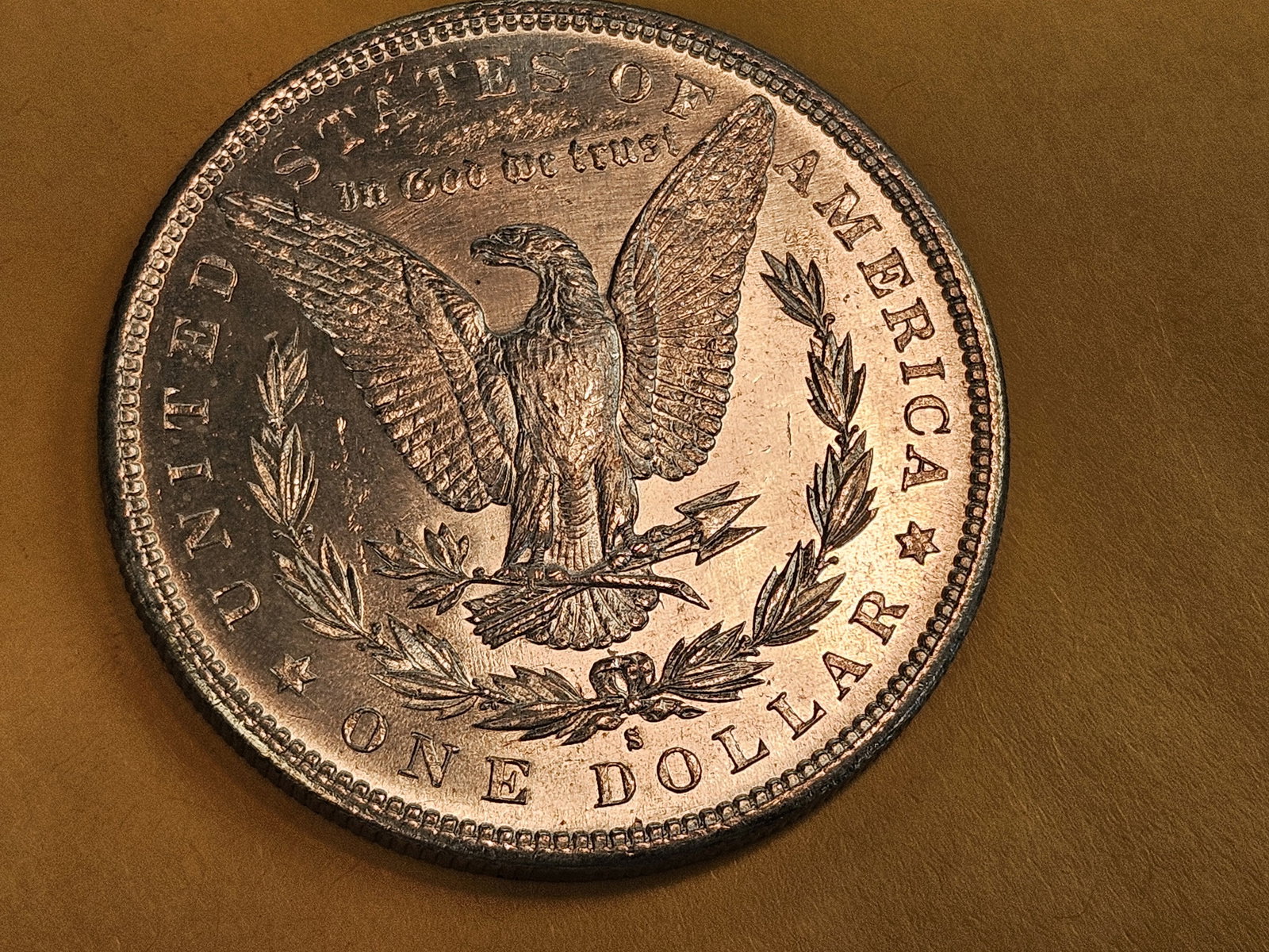 Choice Brilliant Uncirculated plus 1882-S Morgan Silver Dollar - 5