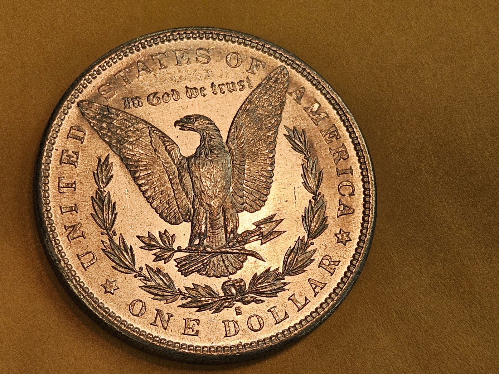 Choice Brilliant Uncirculated plus 1882-S Morgan Silver Dollar - 6