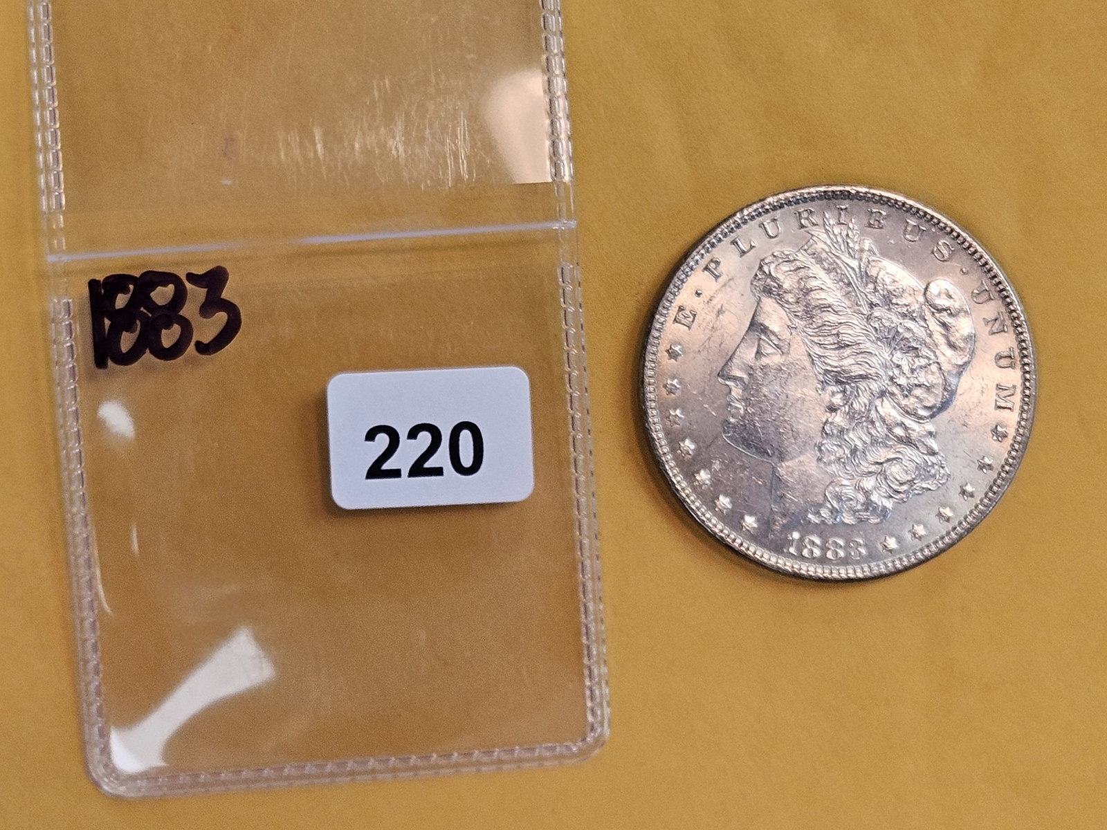Very Choice Brilliant Uncirculated 1883 Morgan Silver Dollar - 2