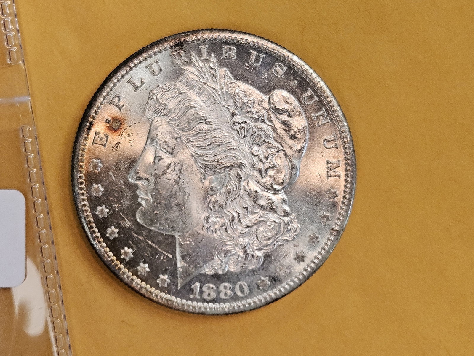 Choice Brilliant Uncirculated Plus 1880-S Morgan Silver Dollar - 5