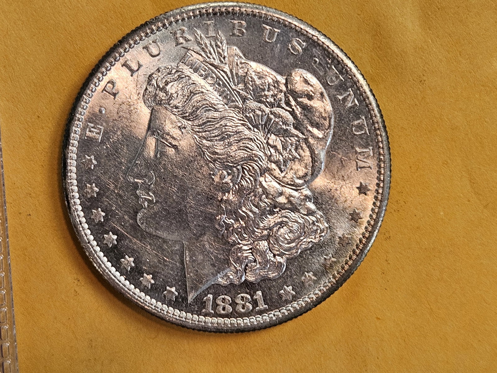Very Choice Brilliant Uncirculated 1881-S Morgan Silver Dollar (1 of 9)