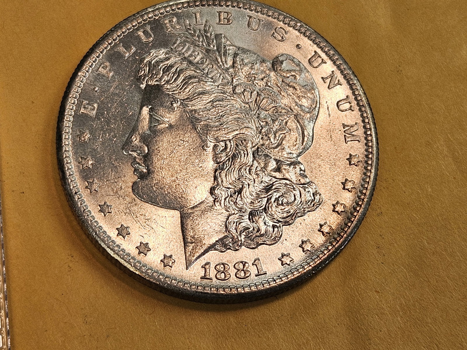 Very Choice Brilliant Uncirculated 1881-S Morgan Silver Dollar - 3