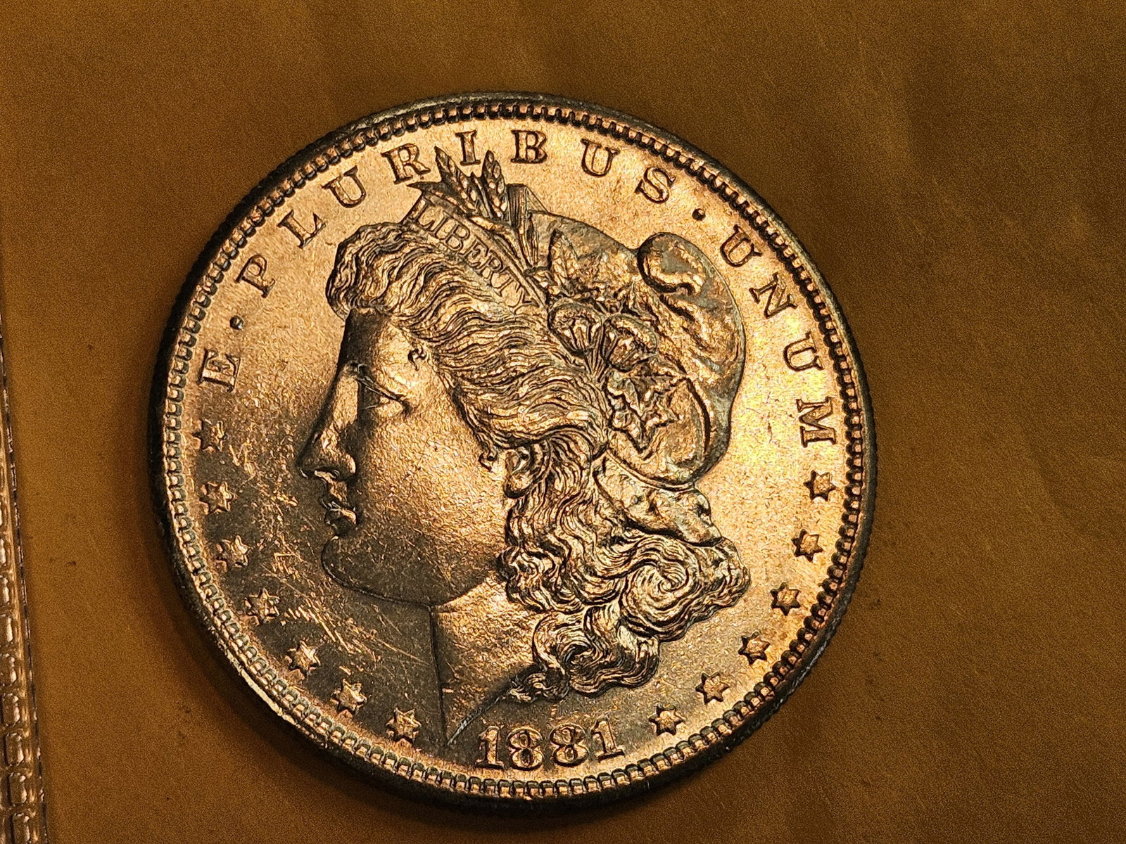 Very Choice Brilliant Uncirculated 1881-S Morgan Silver Dollar - 4