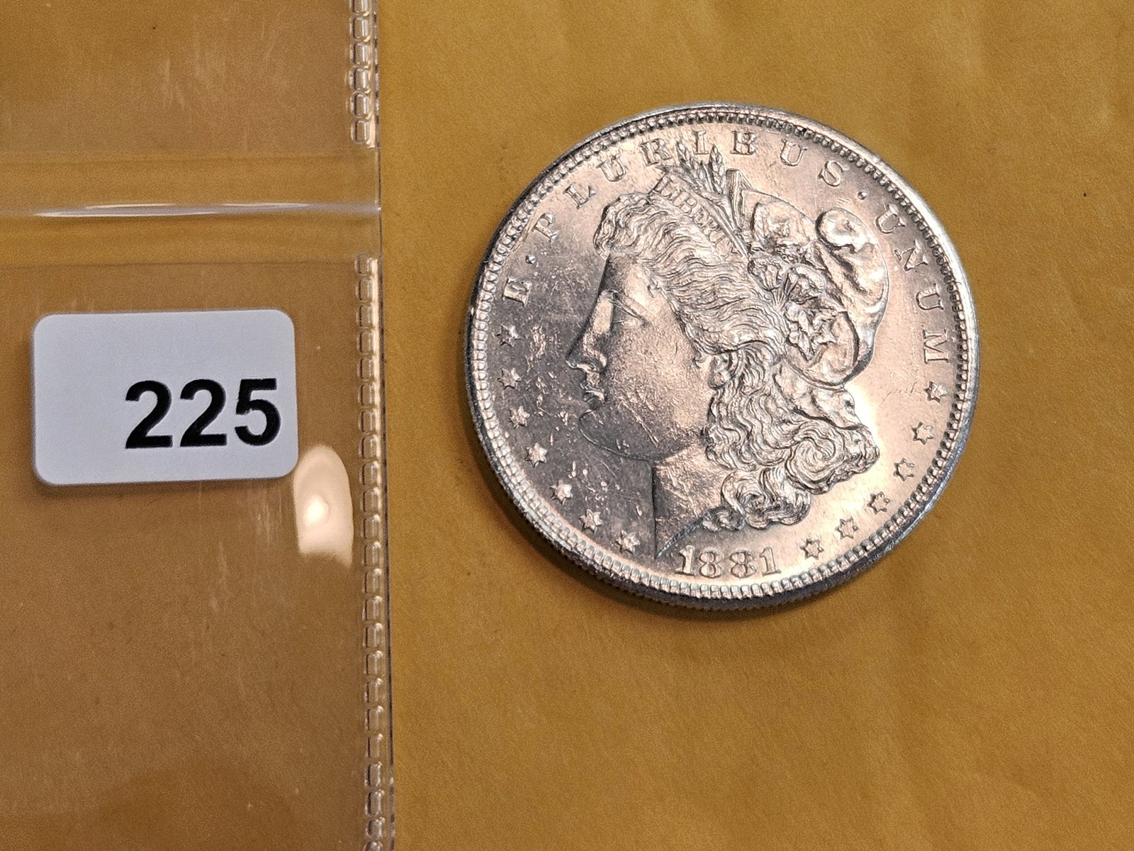 Very Choice Brilliant Uncirculated 1881-S Morgan Silver Dollar - 2
