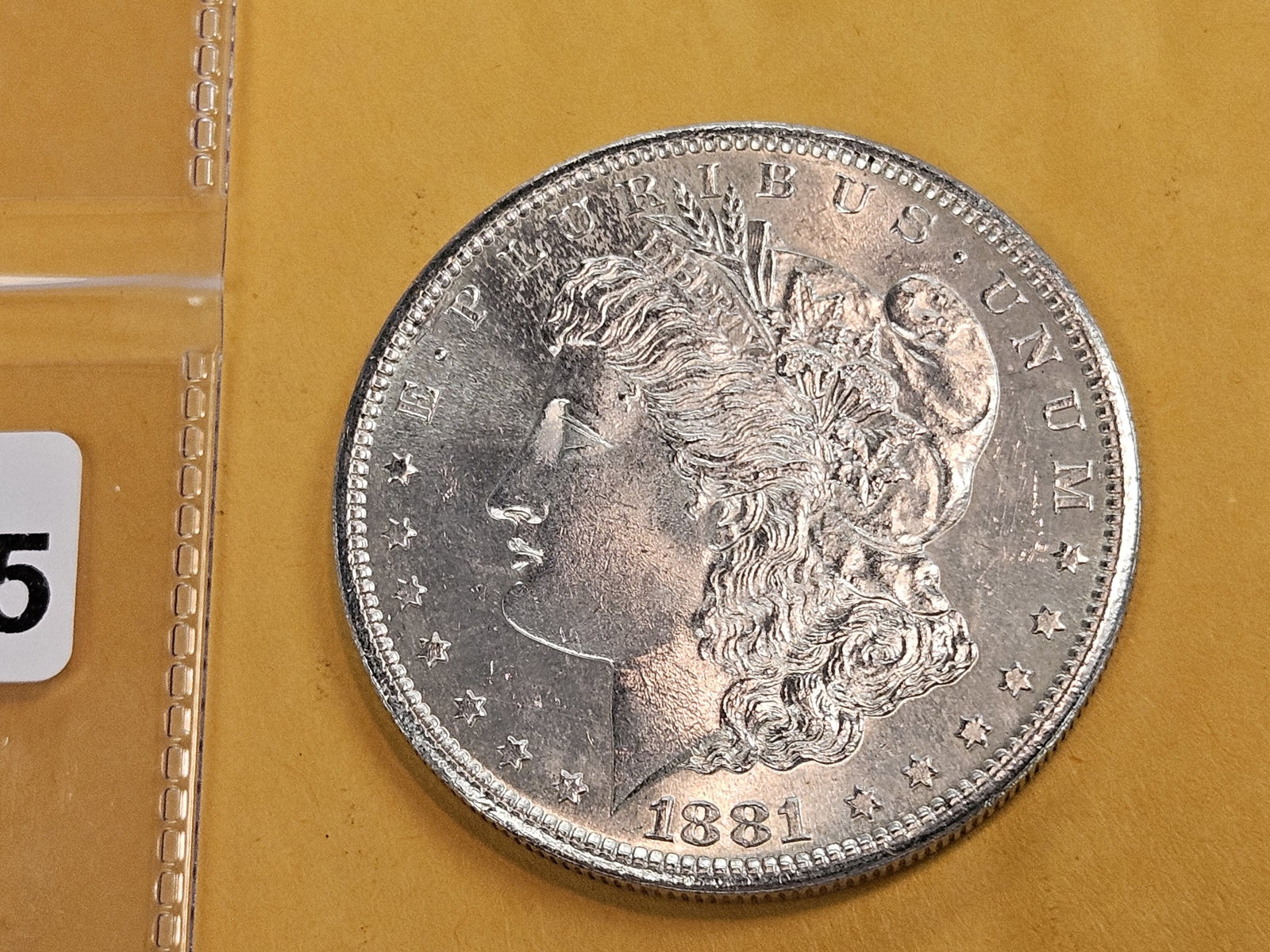 Very Choice Brilliant Uncirculated 1881-S Morgan Silver Dollar - 3