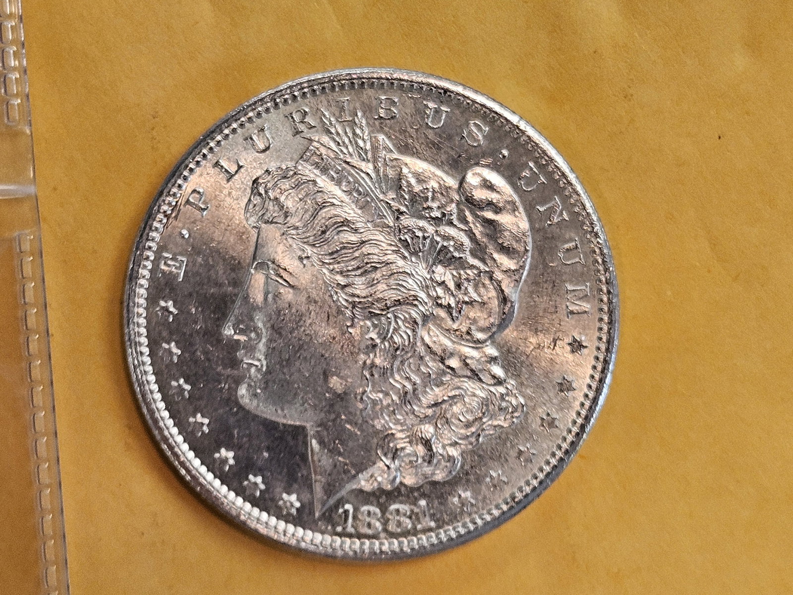 Very Choice Brilliant Uncirculated 1881-S Morgan Silver Dollar - 6