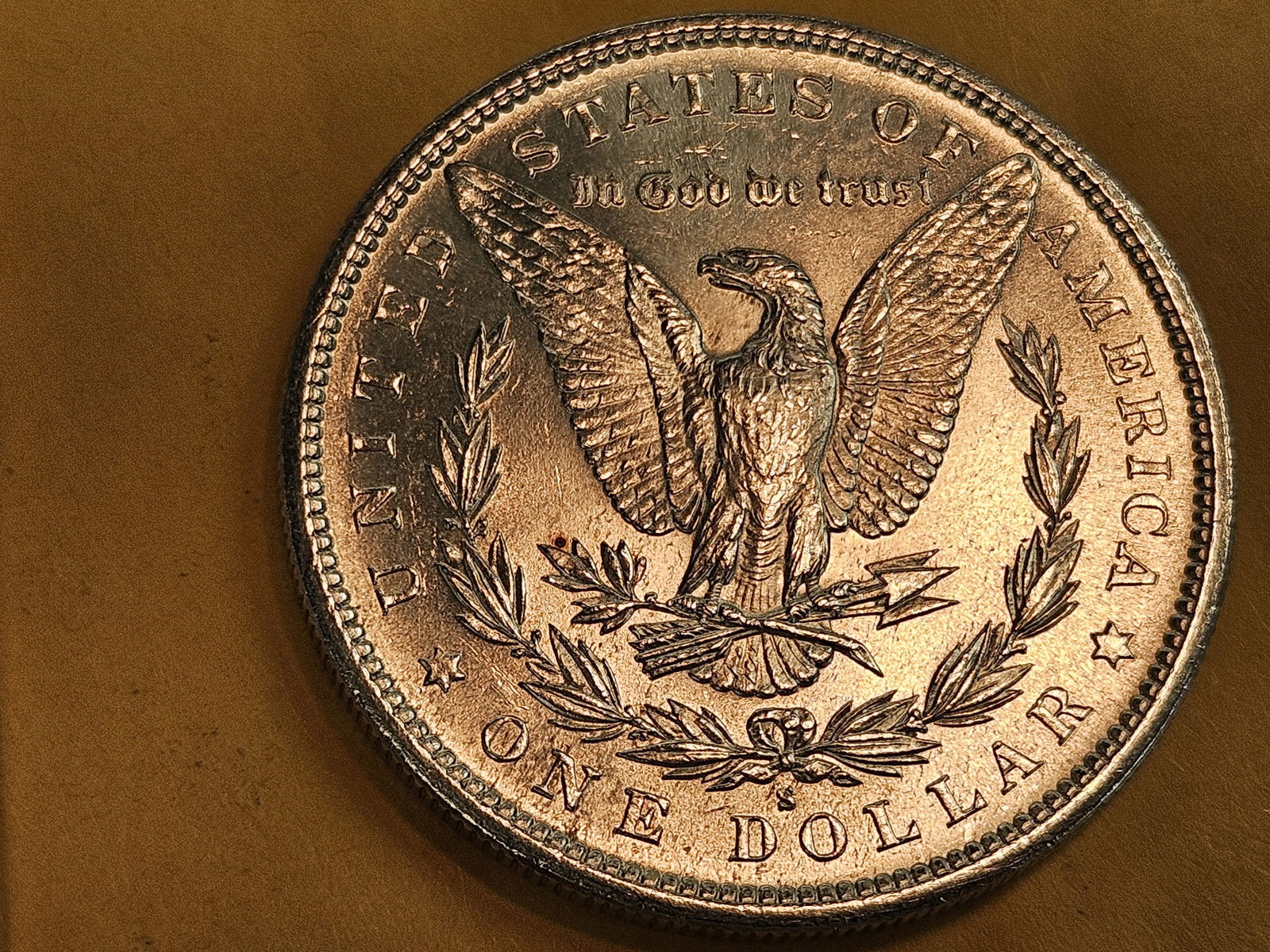 Very Choice Brilliant Uncirculated 1881-S Morgan Silver Dollar - 7