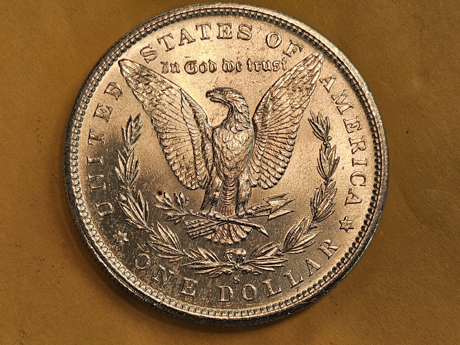 Very Choice Brilliant Uncirculated 1881-S Morgan Silver Dollar - 8