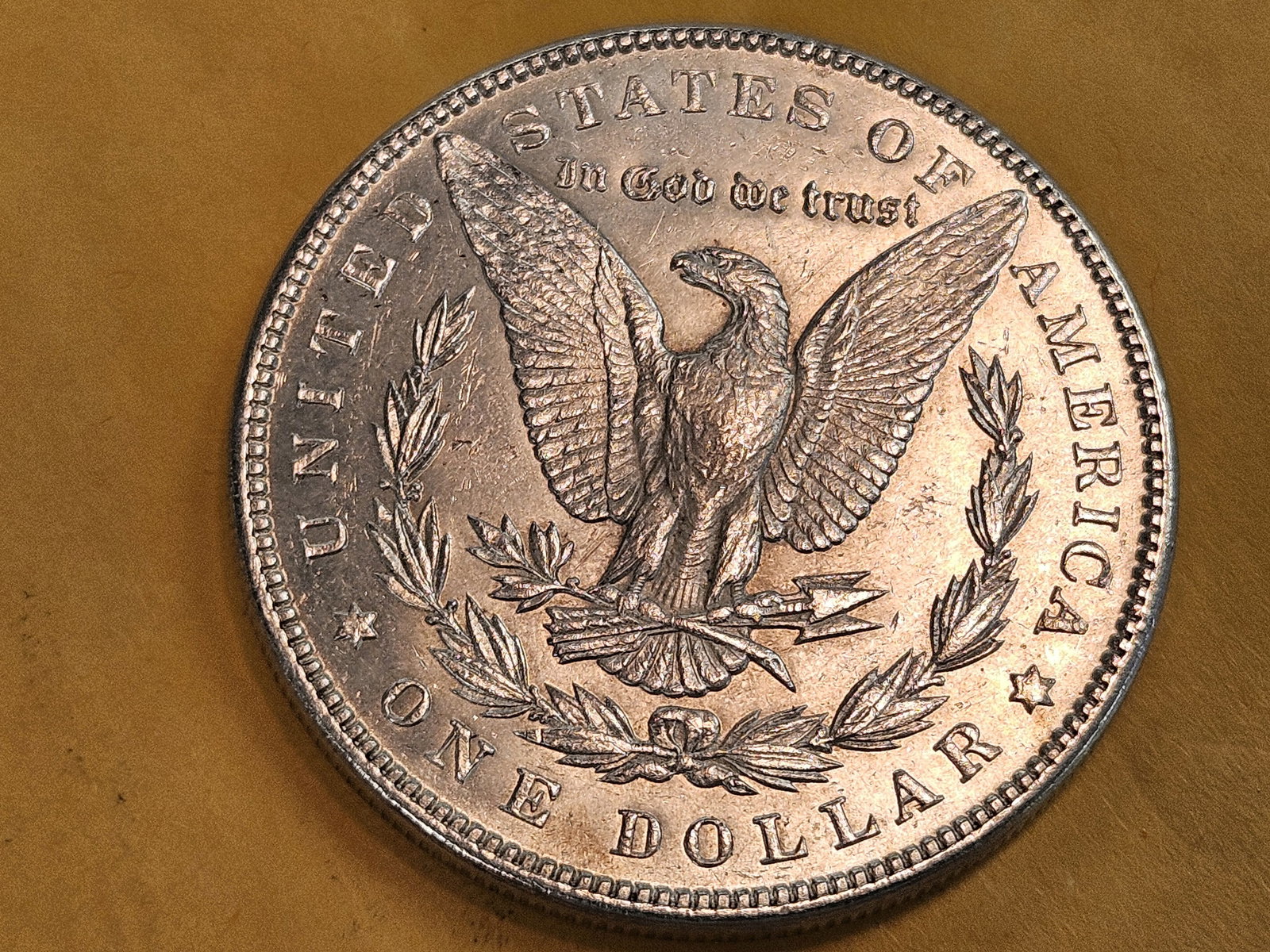 Very Choice Brilliant Uncirculated 1887 Morgan Silver Dollar - 4