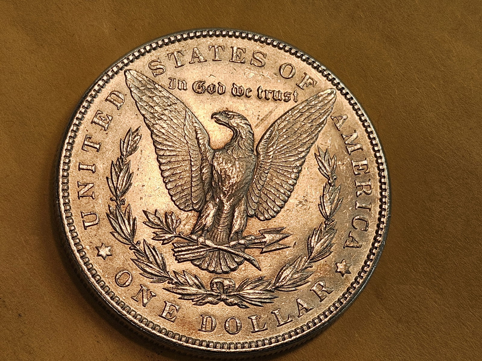 Very Choice Brilliant Uncirculated 1887 Morgan Silver Dollar - 5