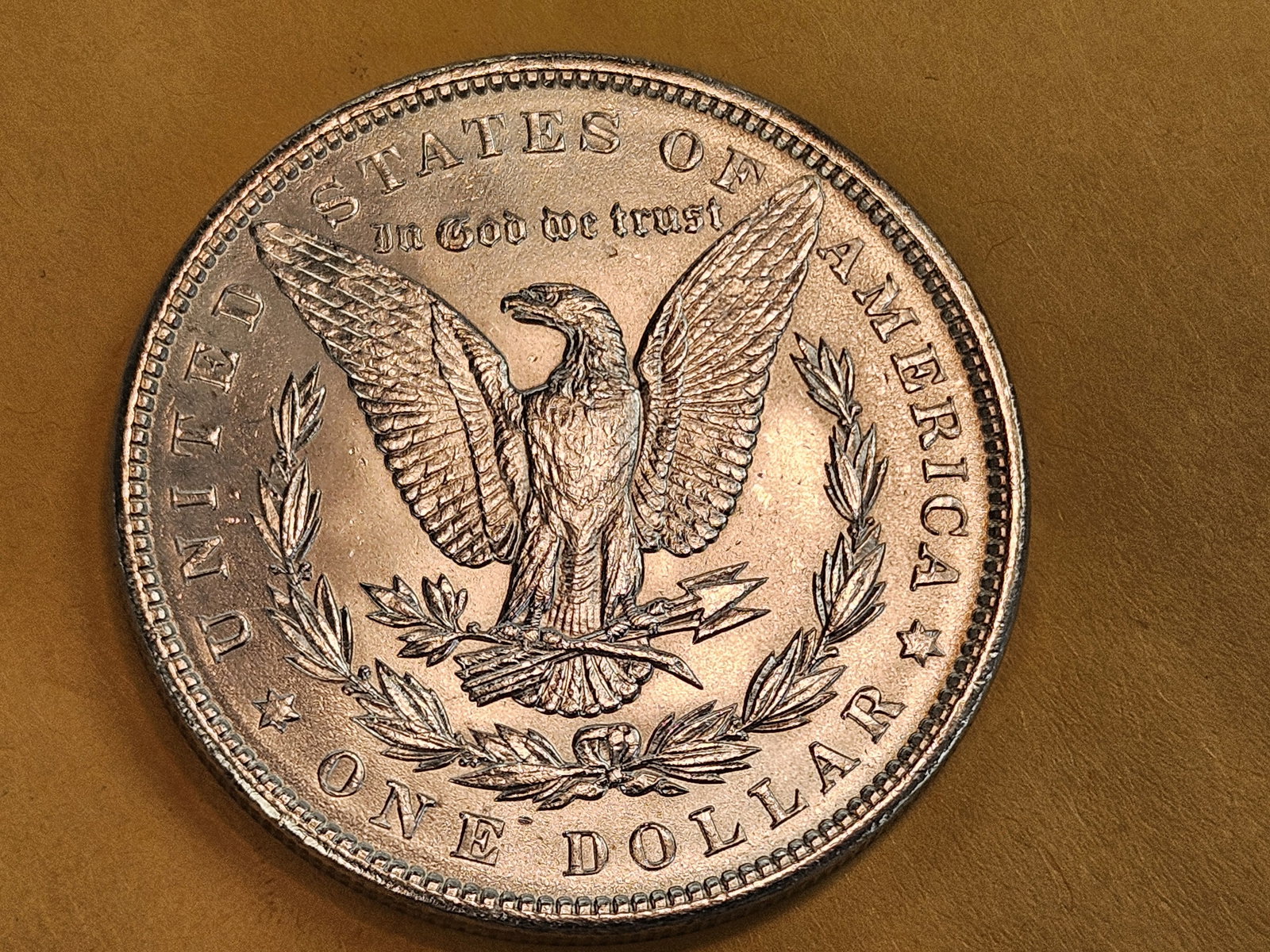 Very Choice Brilliant Uncirculated 1889 Morgan Silver Dollar - 6