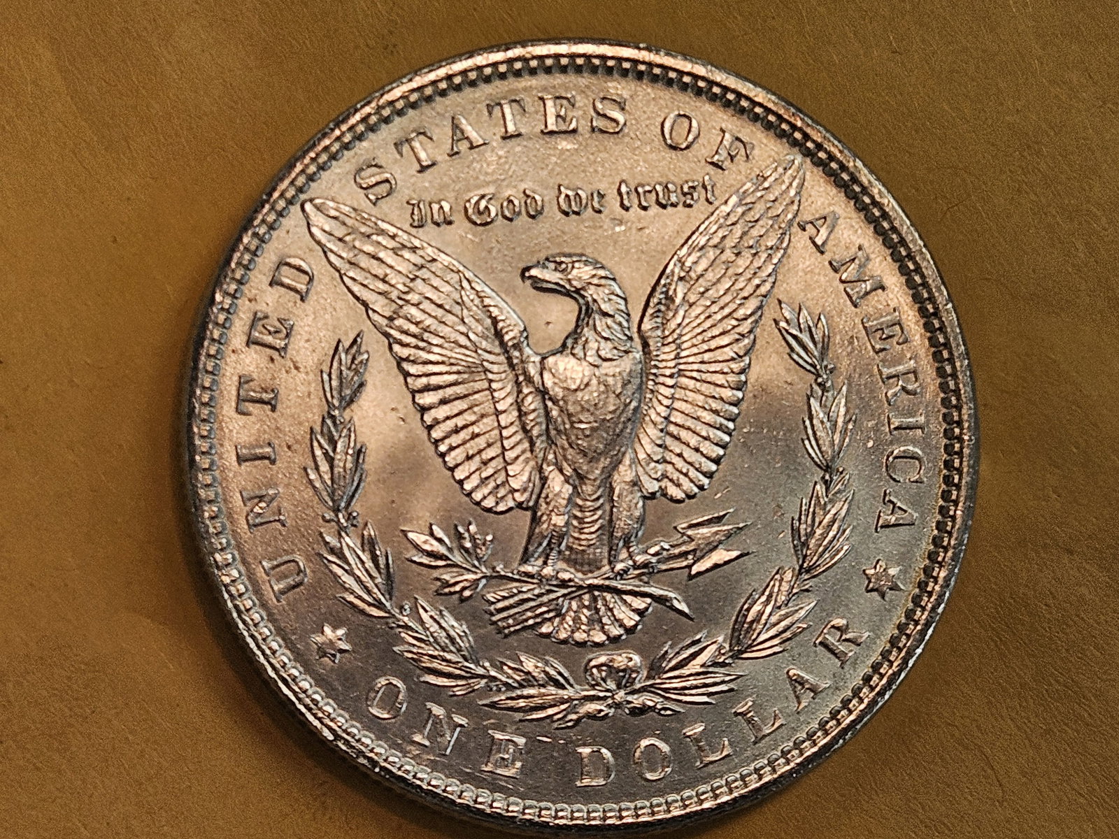 Very Choice Brilliant Uncirculated 1889 Morgan Silver Dollar - 7