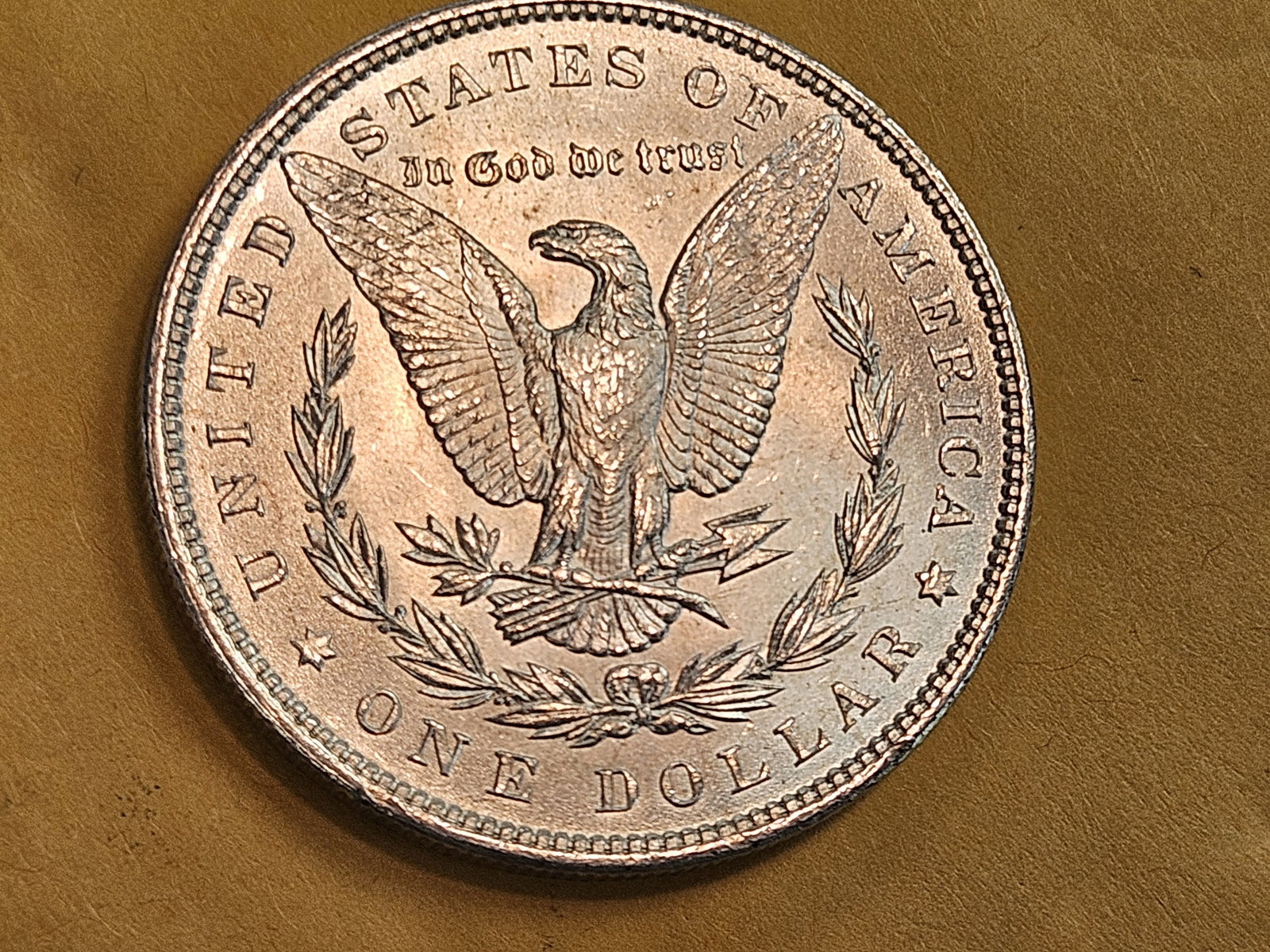 Very Choice Brilliant Uncirculated 1896 Morgan Silver Dollar - 6