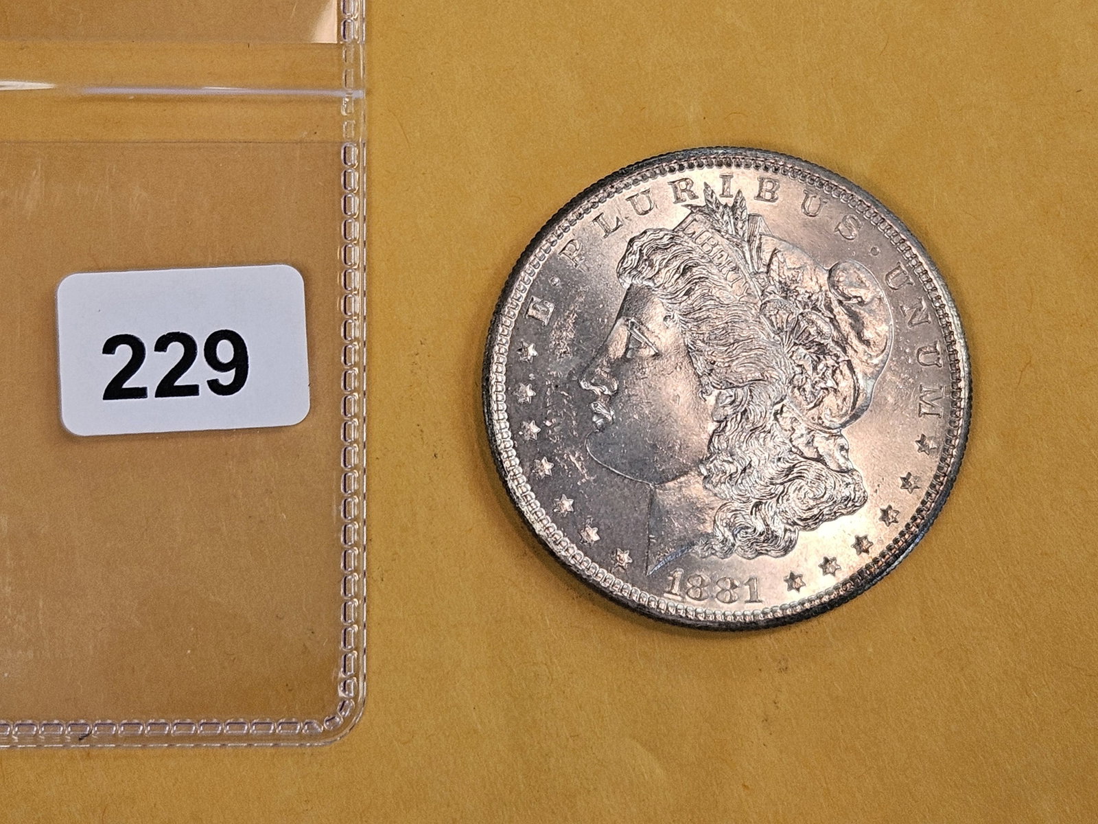 Very Choice Brilliant Uncirculated 1881-S Morgan Silver Dollar - 2