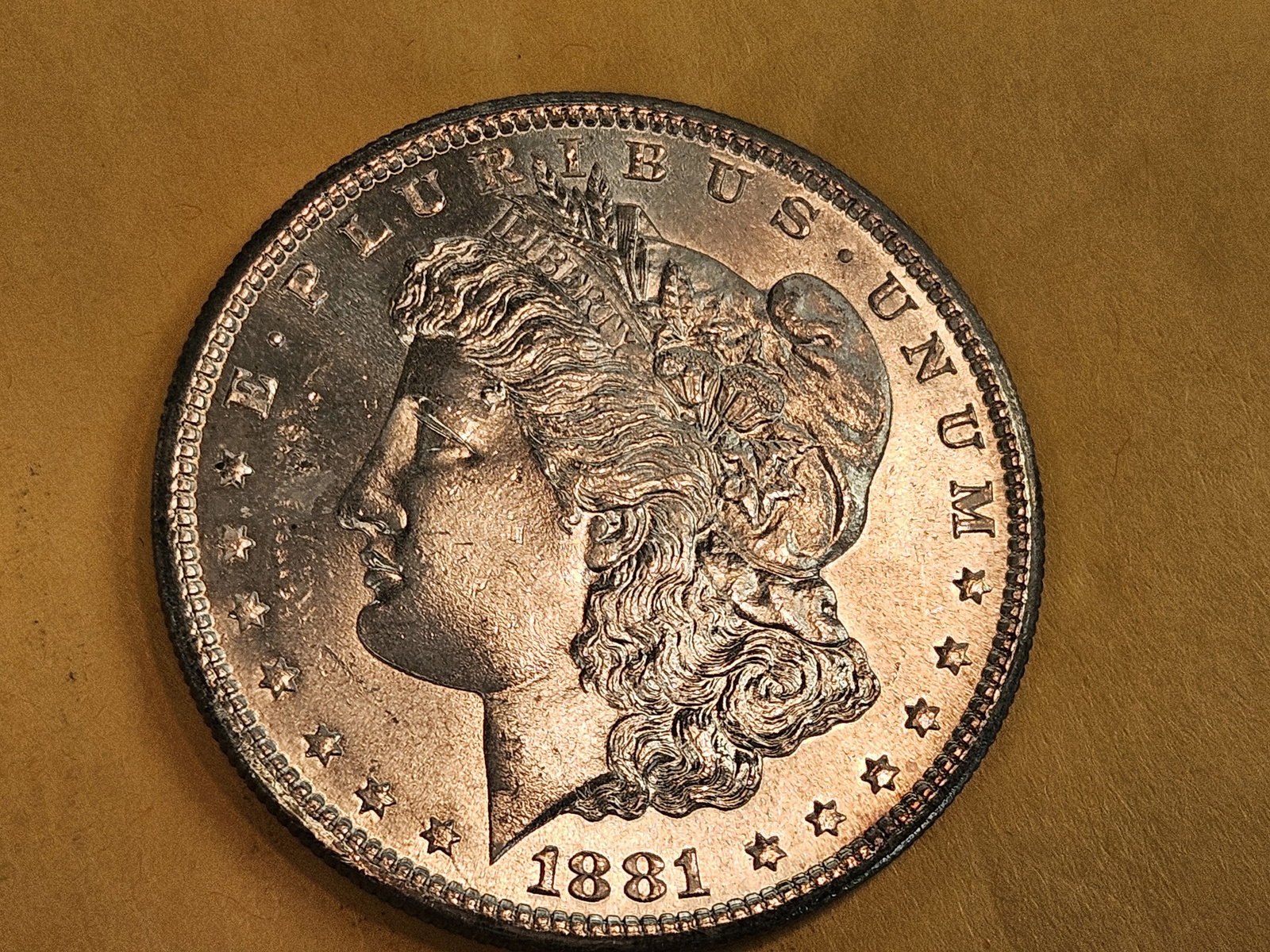 Very Choice Brilliant Uncirculated 1881-S Morgan Silver Dollar - 3