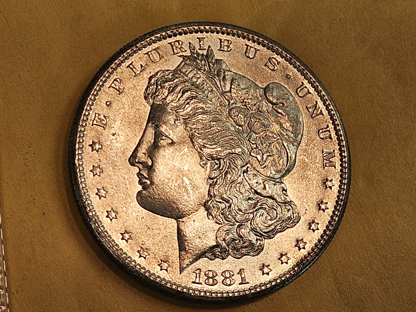 Very Choice Brilliant Uncirculated 1881-S Morgan Silver Dollar - 4