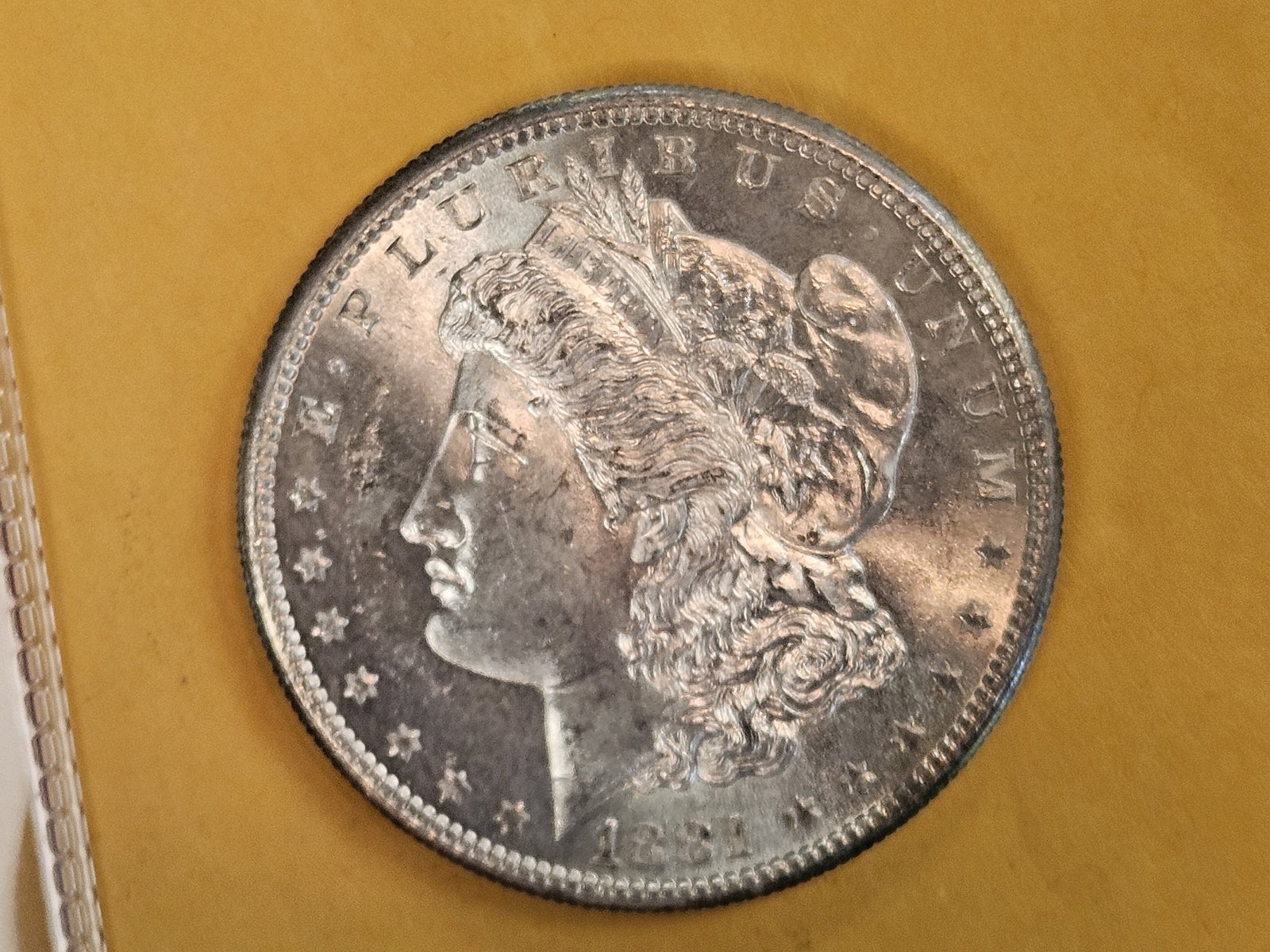 Very Choice Brilliant Uncirculated 1881-S Morgan Silver Dollar - 6