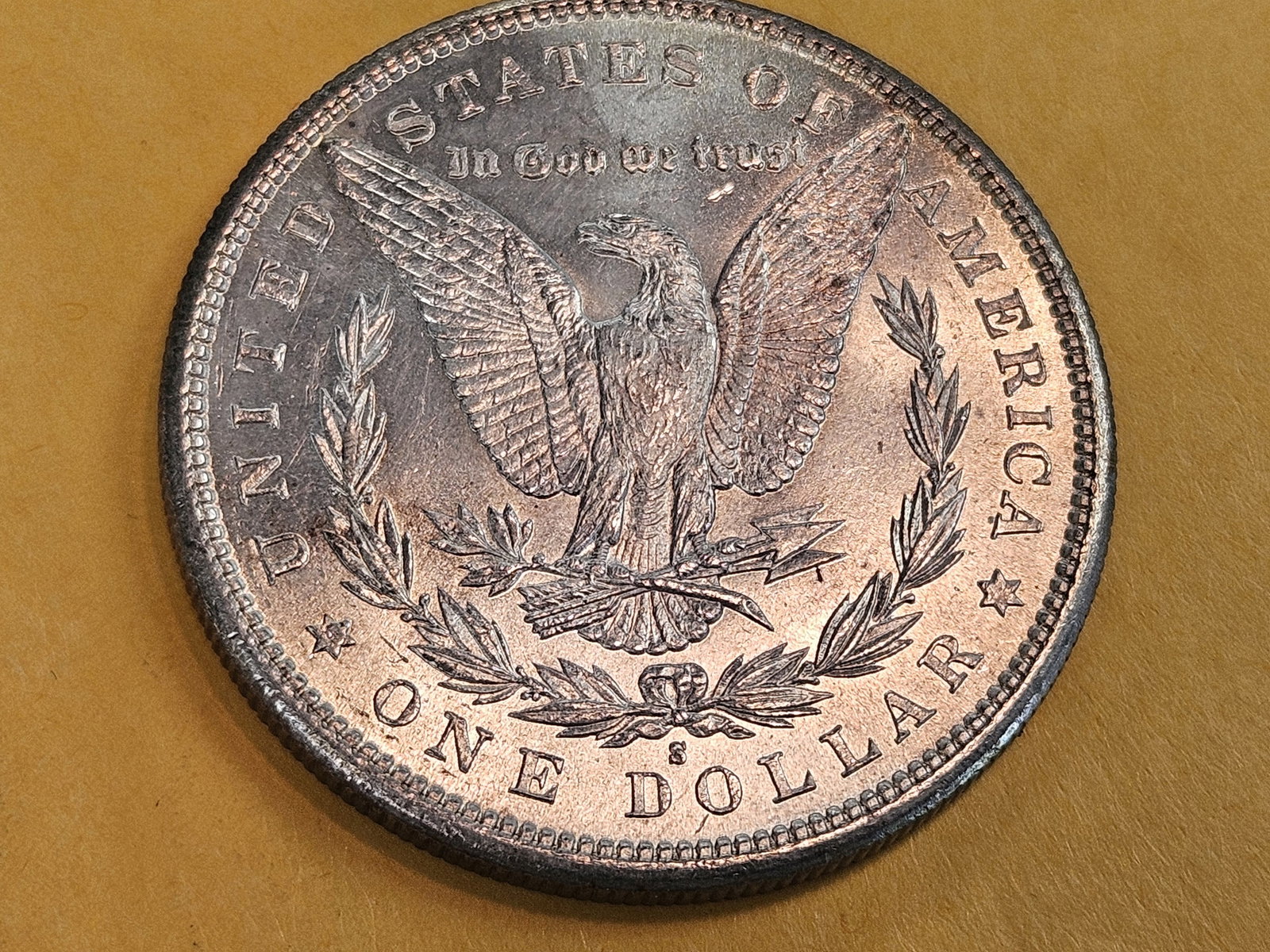 Very Choice Brilliant Uncirculated 1881-S Morgan Silver Dollar - 7