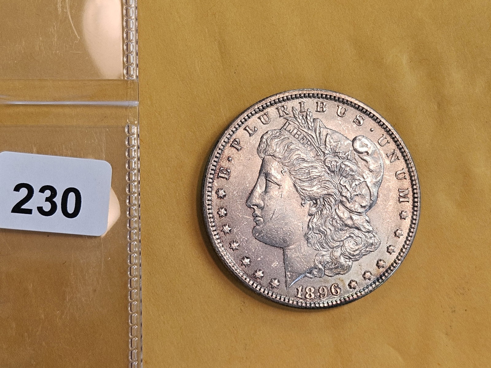 Choice Brilliant Uncirculated 1896 Morgan Silver Dollar - 2