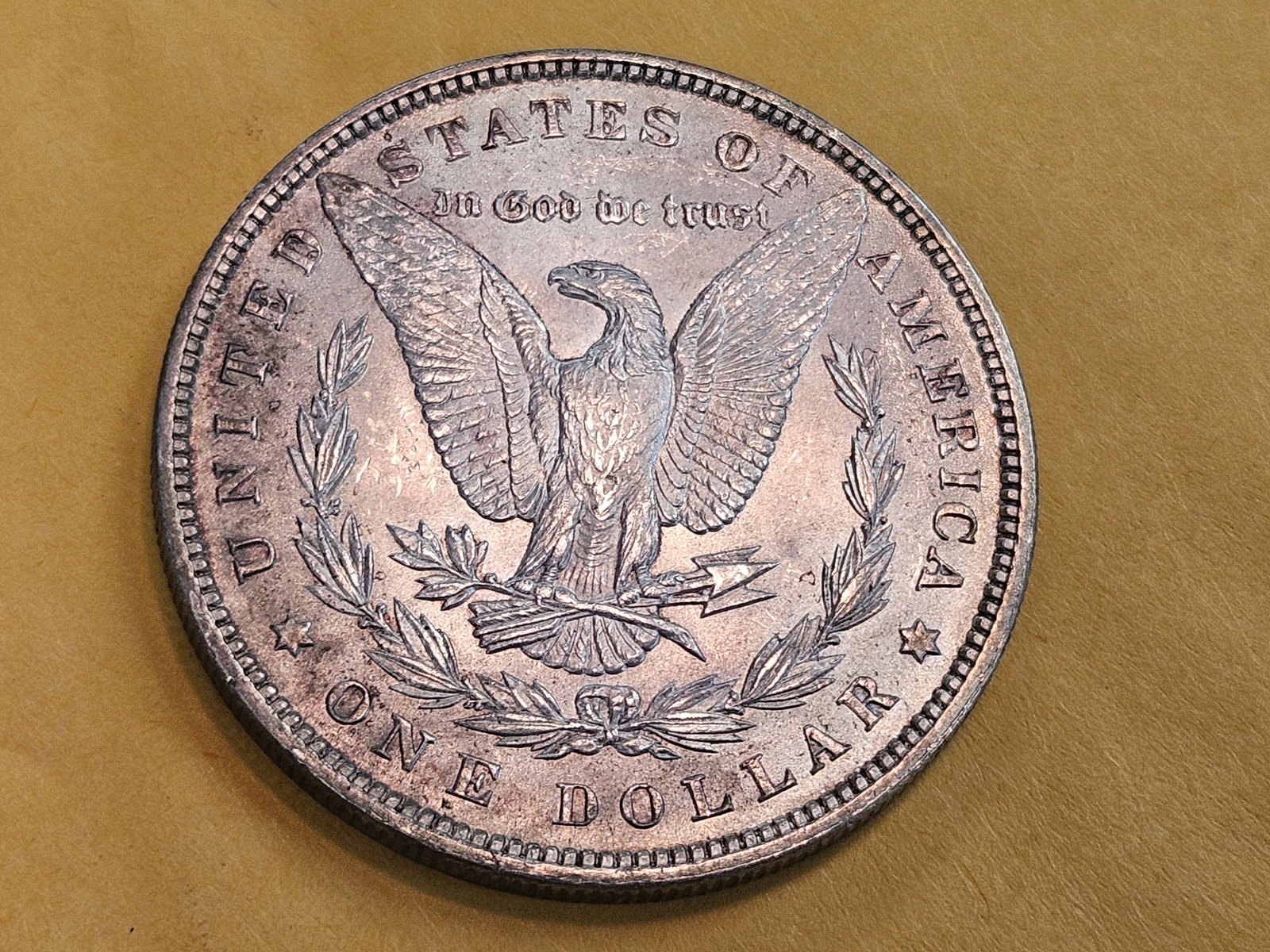 Choice Brilliant Uncirculated 1896 Morgan Silver Dollar - 4