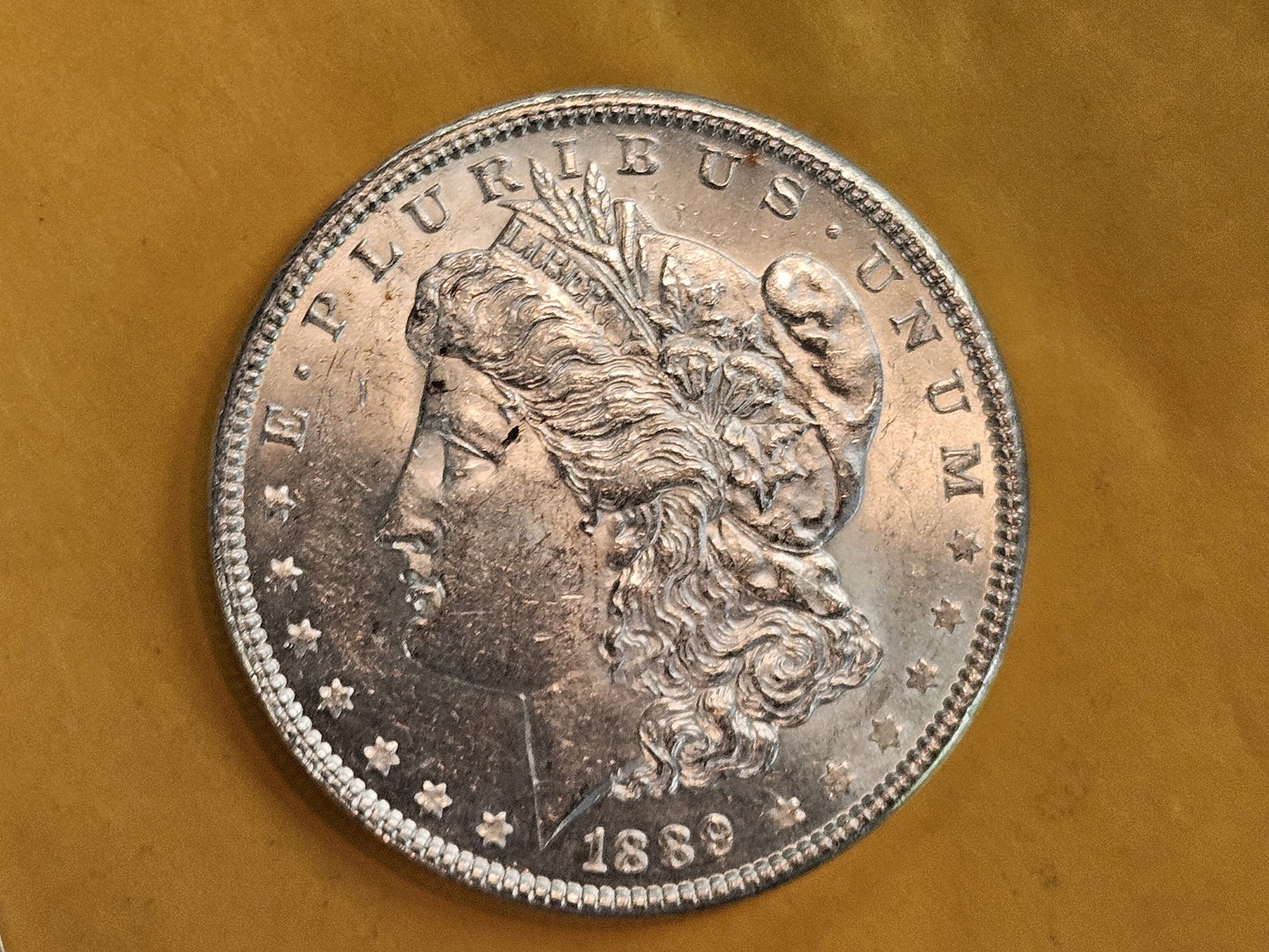 Choice Brilliant Uncirculated Plus 1889 Morgan Silver Dollar - 4