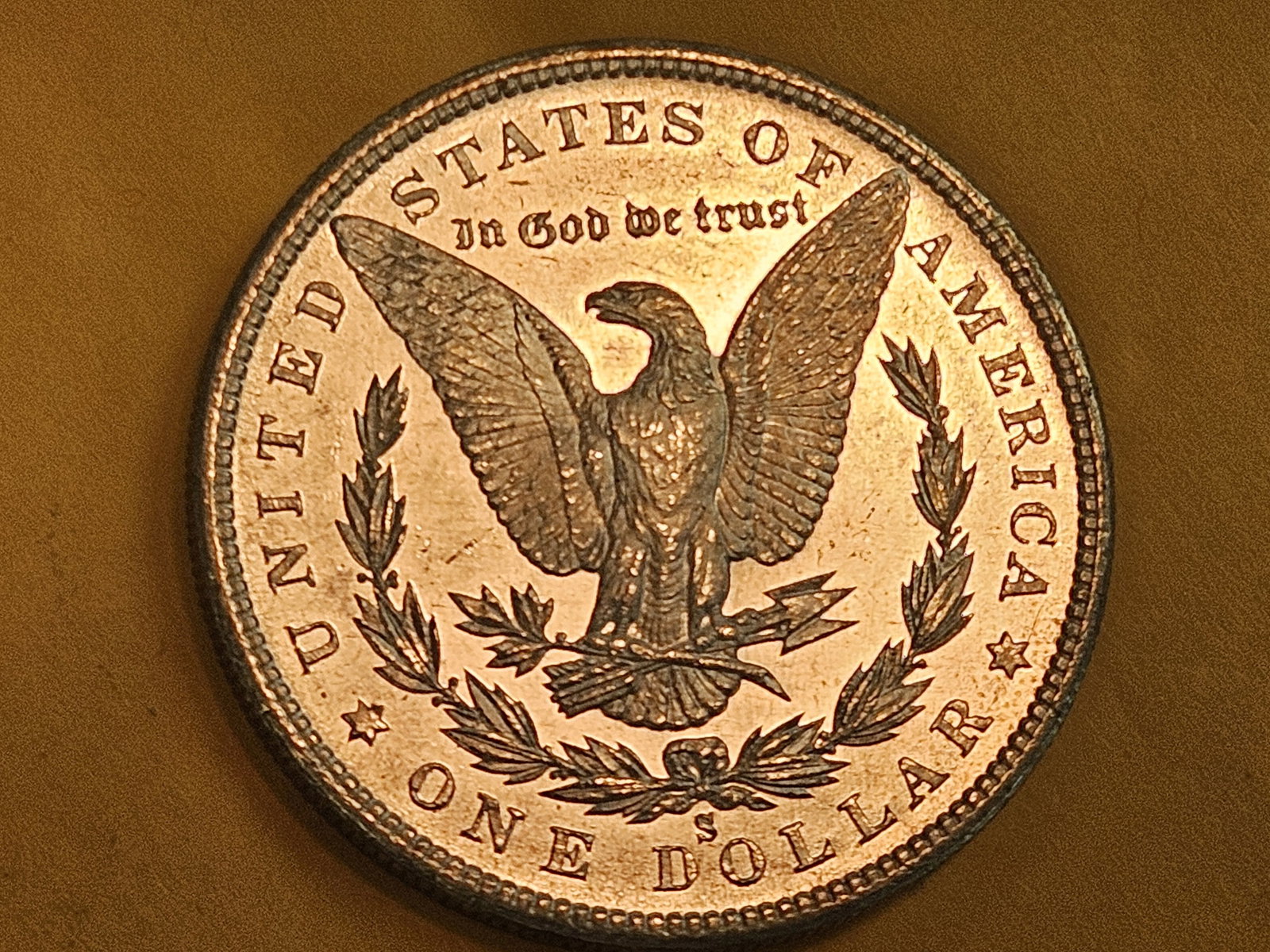 Very Choice Brilliant Uncirculated 1880-S Morgan Silver Dollar - 10