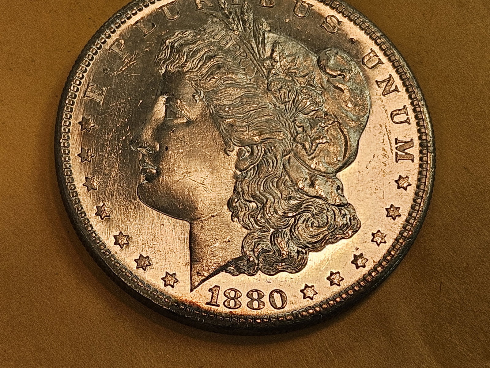 Very Choice Brilliant Uncirculated 1880-S Morgan Silver Dollar - 3