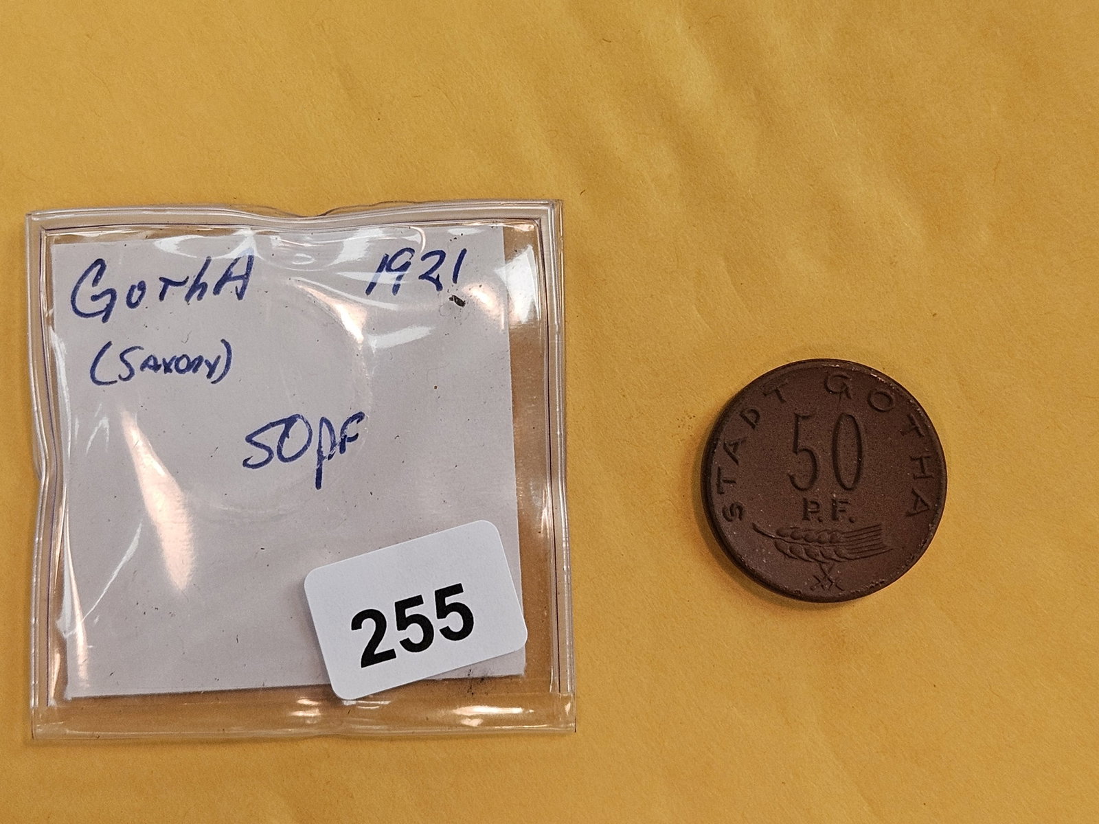 GEM Uncirculated 1921 German 50 pfennig - 2