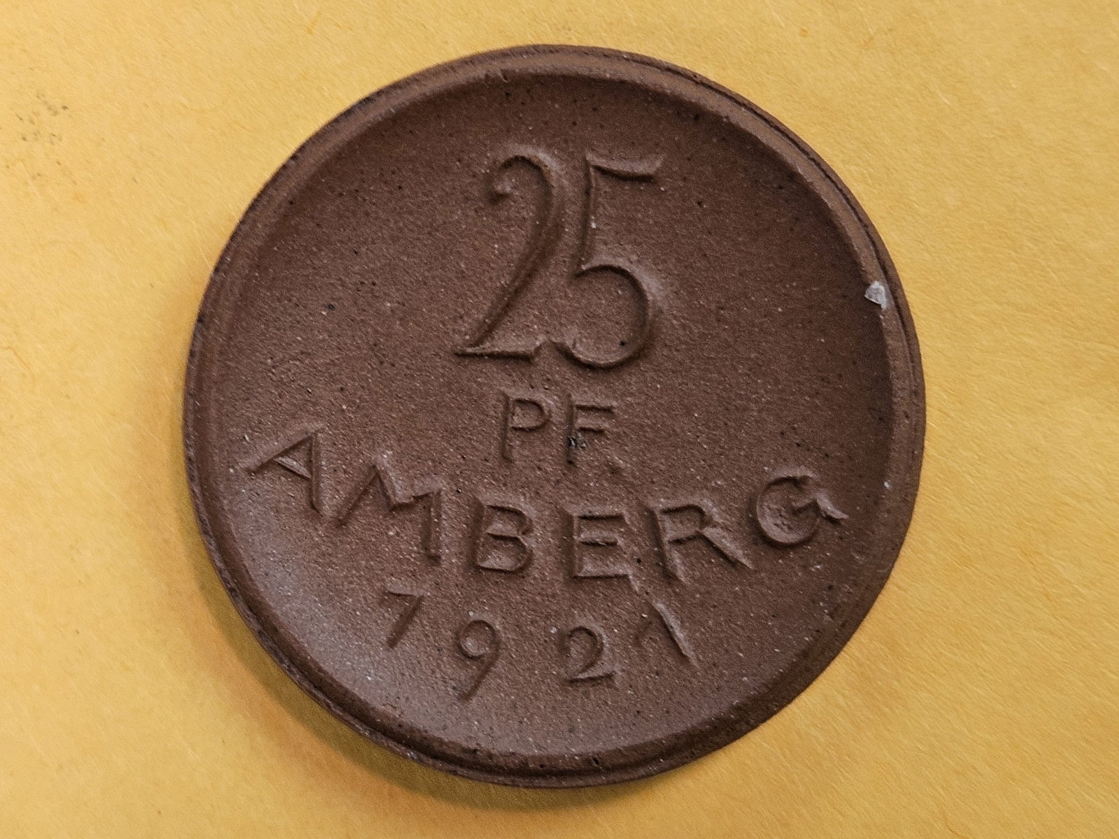 GEM Uncirculated 1921 German 25 pfennig - 3