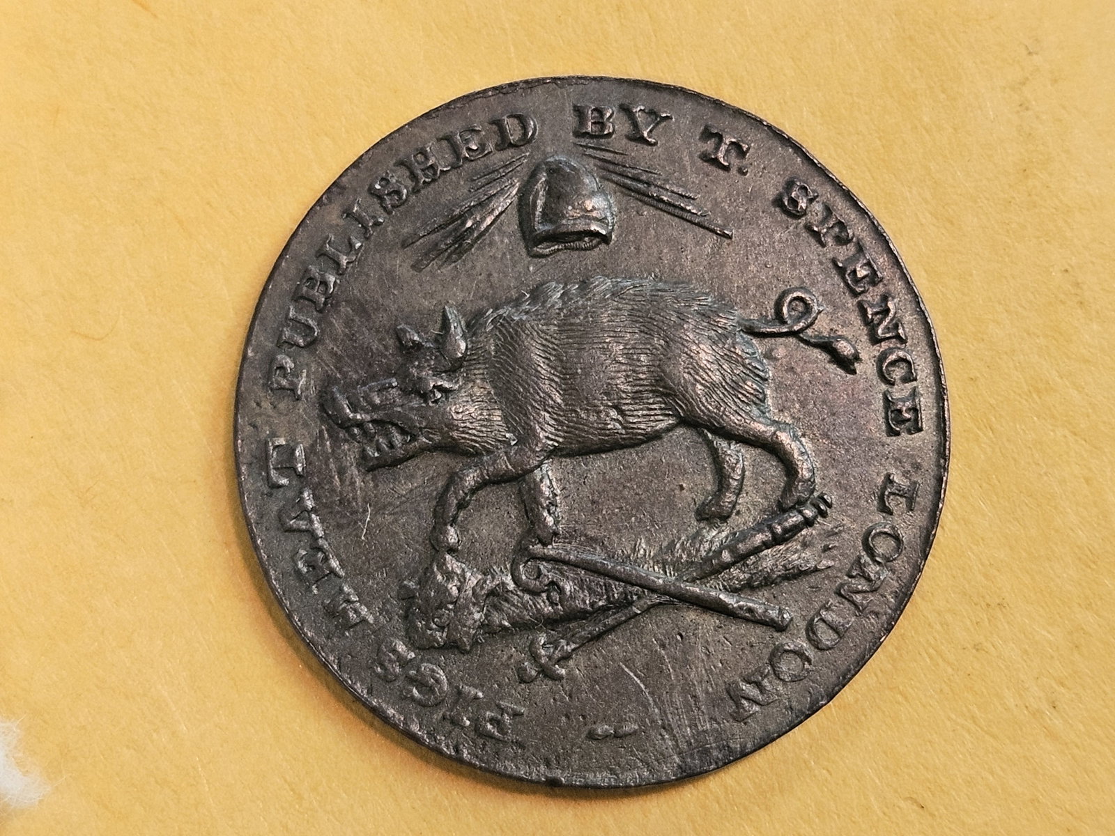 CONDER! 1795 Conder Token Farthing in Choice About Uncirculated plus!: Middlesex. Spences