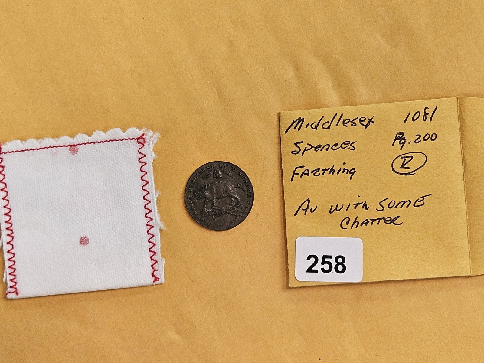 CONDER! 1795 Conder Token Farthing in Choice About Uncirculated plus! - 2