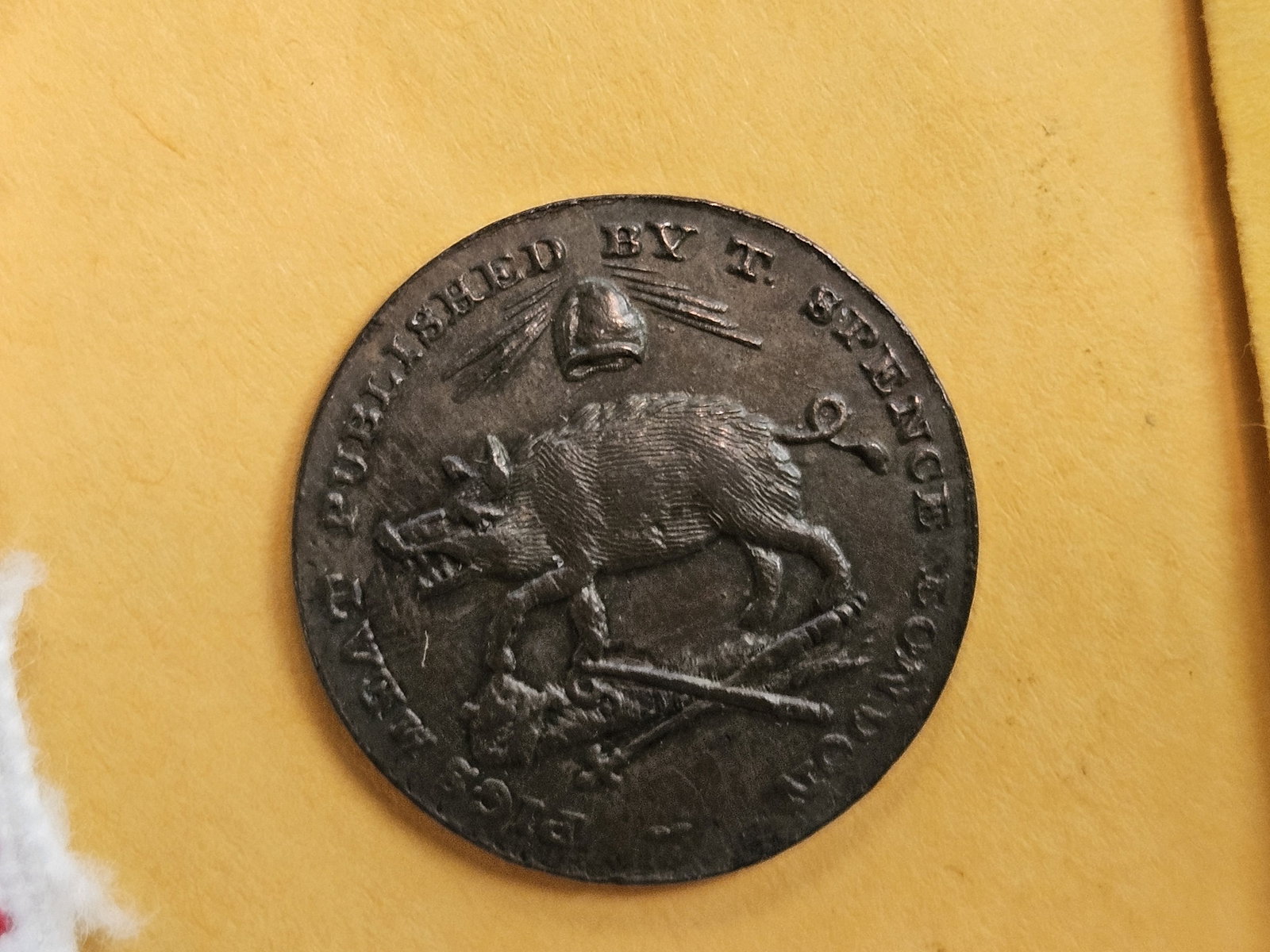 CONDER! 1795 Conder Token Farthing in Choice About Uncirculated plus! - 6