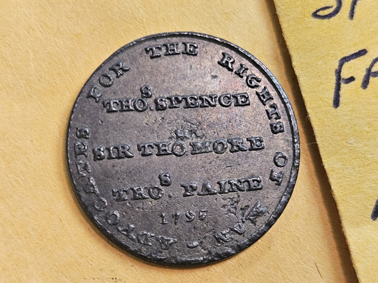 CONDER! 1795 Conder Token Farthing in Choice About Uncirculated plus! - 8