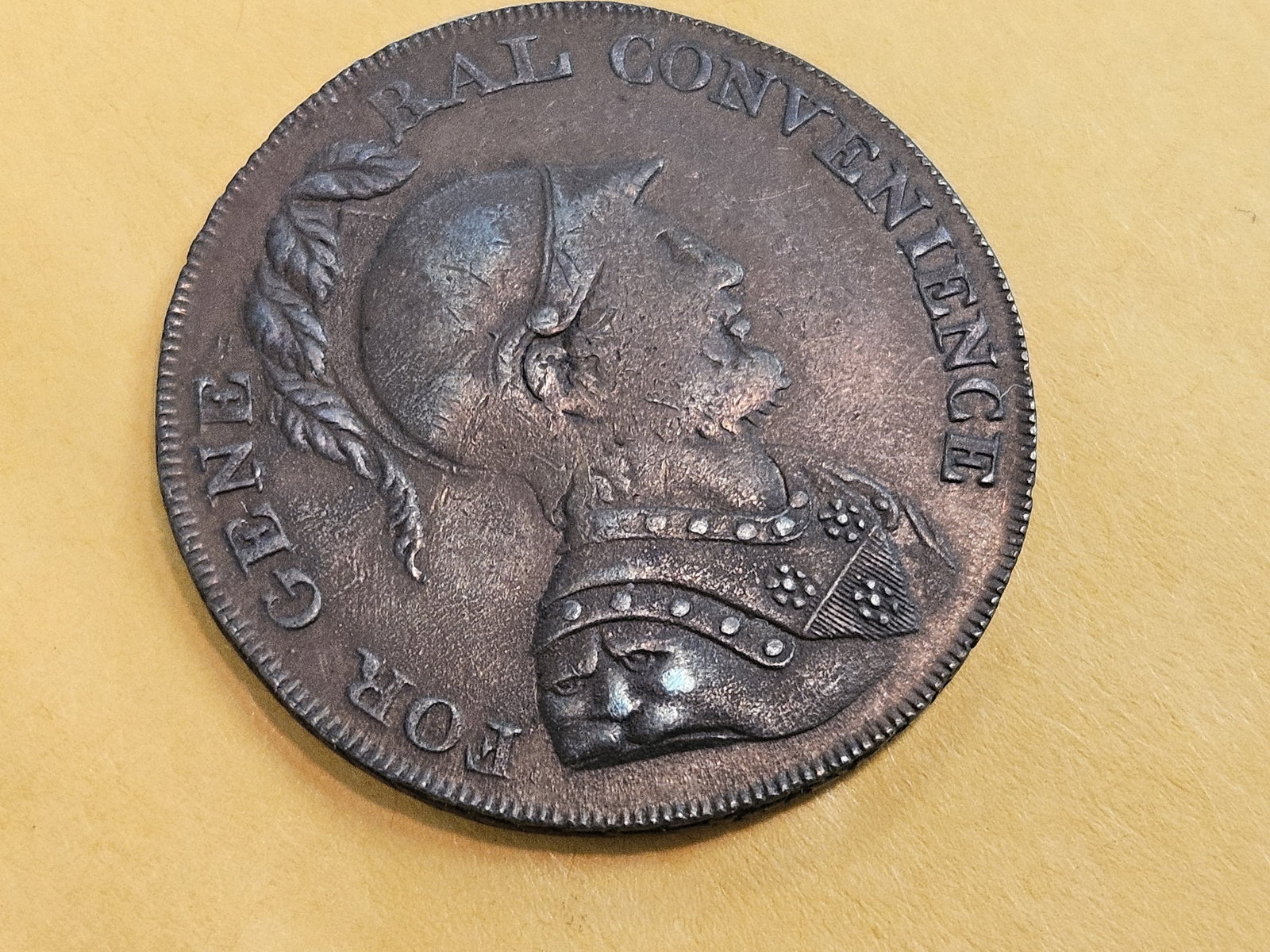 CONDER! 1797 copper half-penny Conder Token in Extra Fine - 6
