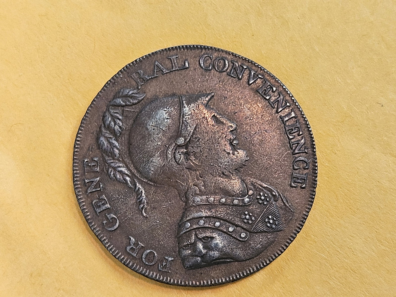 CONDER! 1797 copper half-penny Conder Token in Extra Fine - 7