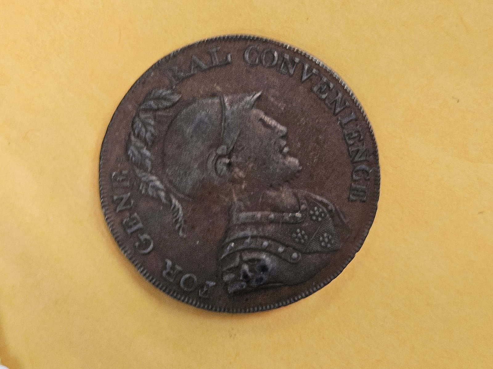 CONDER! 1797 copper half-penny Conder Token in Extra Fine - 8
