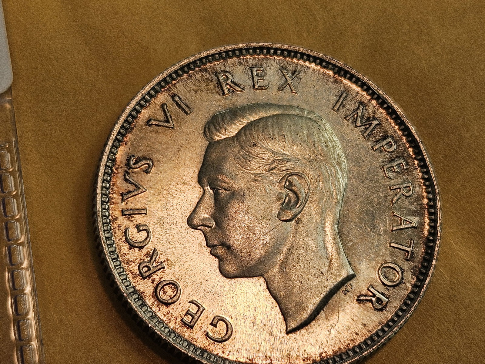 GEM Brilliant Uncirculated plus 1947 South Africa silver 2 shillings - 4