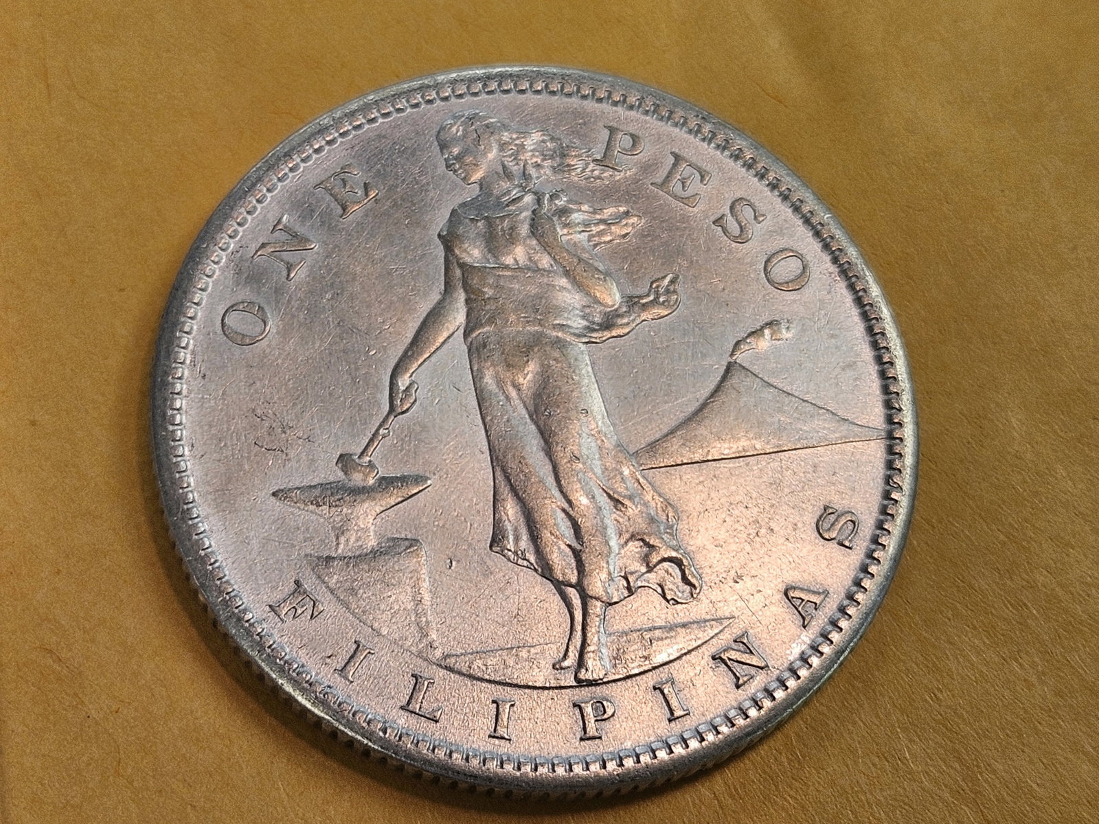 Brilliant Uncirculated 1910-S Philippines silver 1 peso - 3