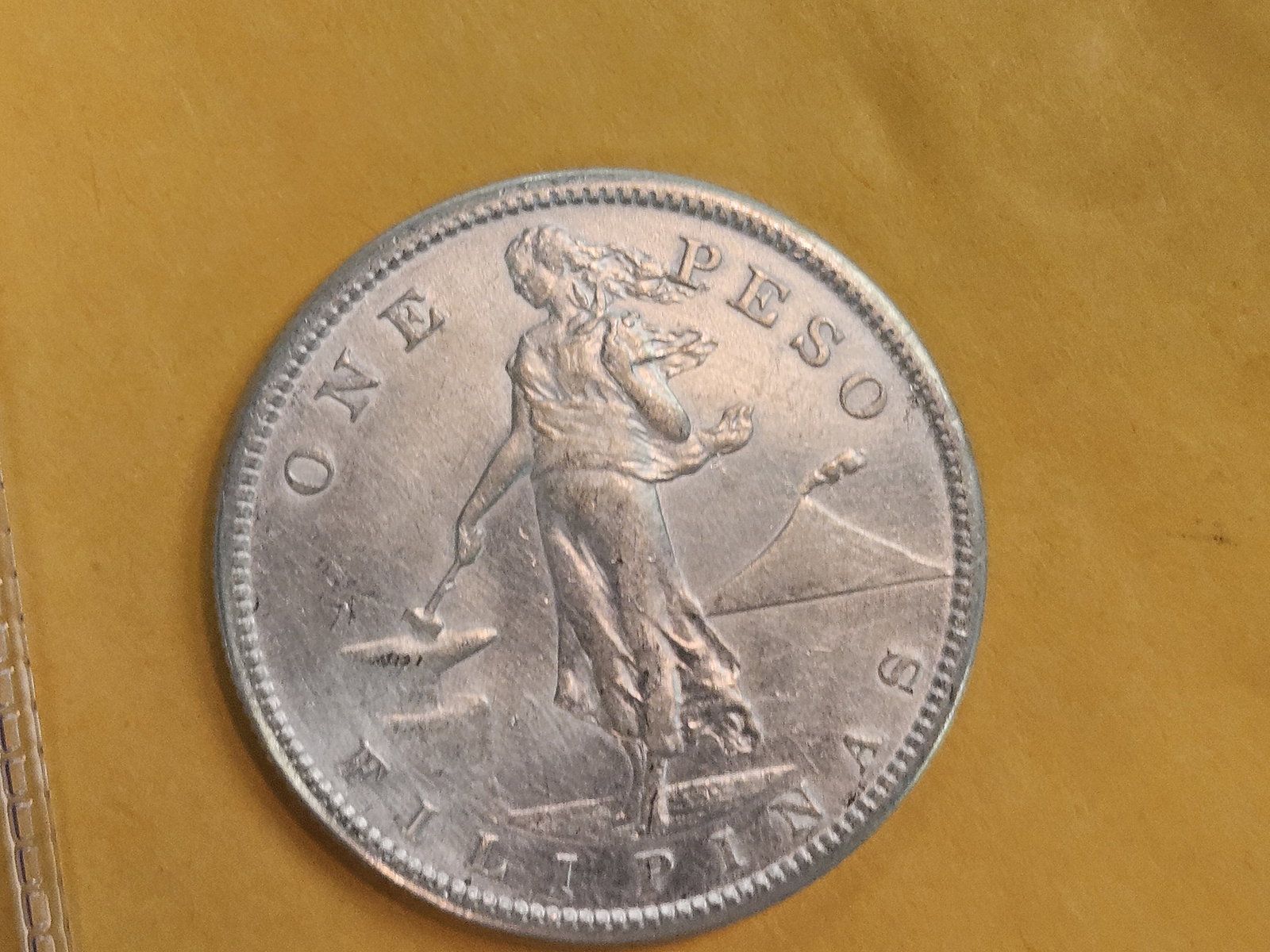 Brilliant Uncirculated 1910-S Philippines silver 1 peso - 5