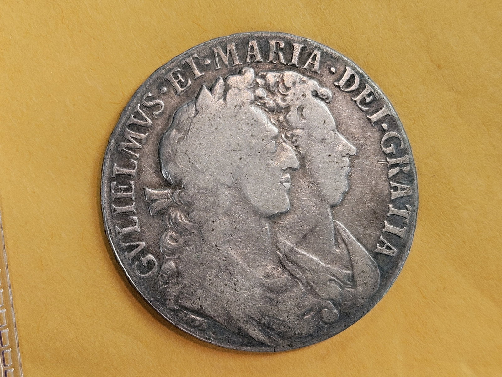 1689 Great Britain silver 1/2 Crown in Very Good - 4