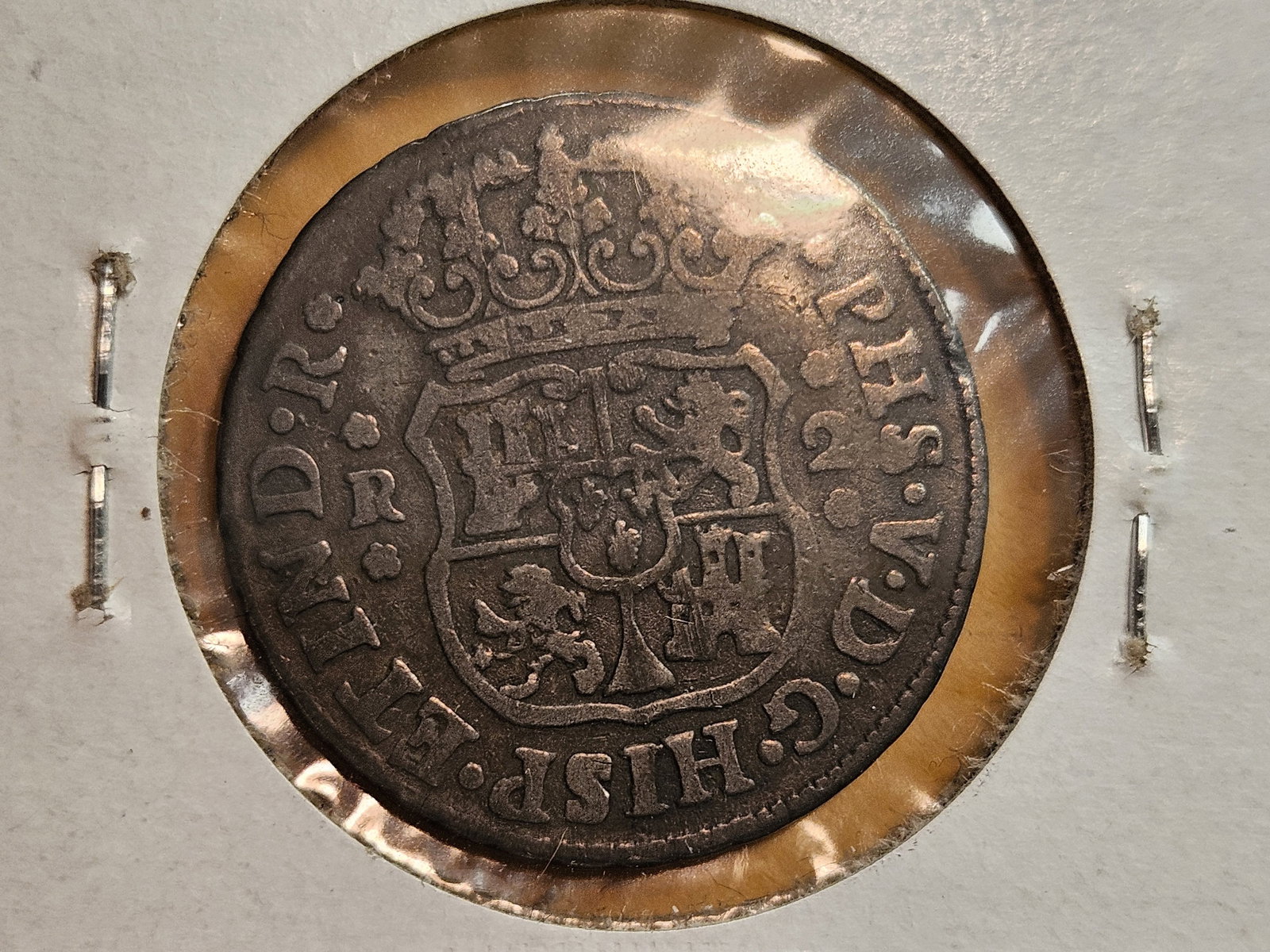1746 Mexico silver 2 reals in Fine - 3