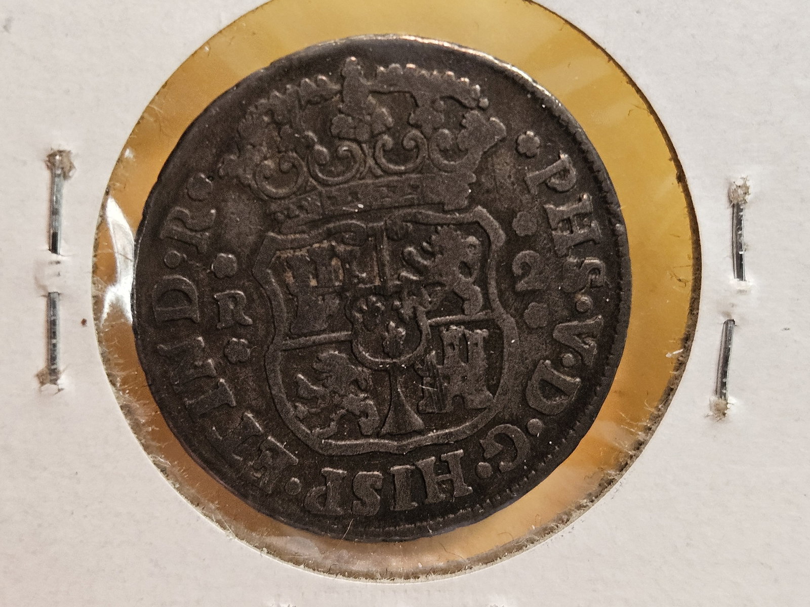 1746 Mexico silver 2 reals in Fine - 4