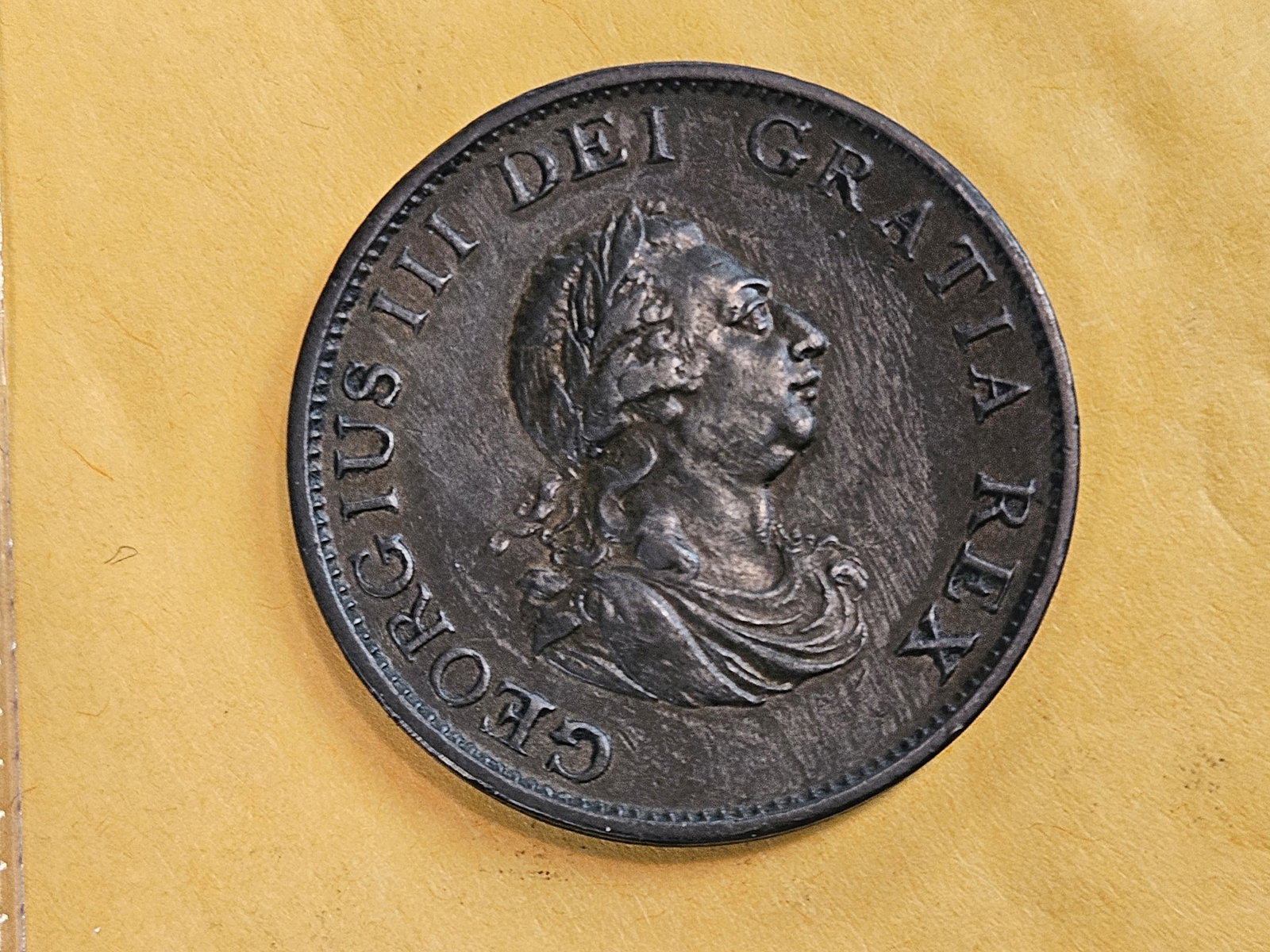 * Choice Brown Uncirculated 1799 Great Britain 1/2 penny: KM 647