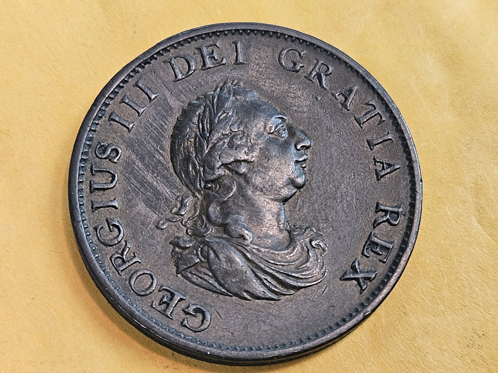 * Choice Brown Uncirculated 1799 Great Britain 1/2 penny - 4