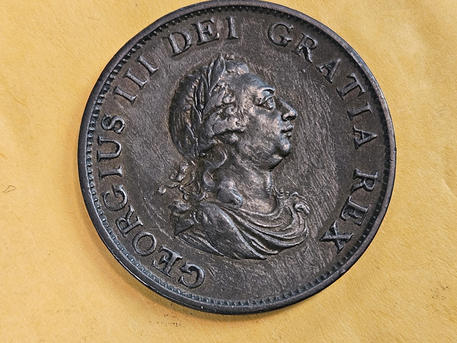 * Choice Brown Uncirculated 1799 Great Britain 1/2 penny - 5