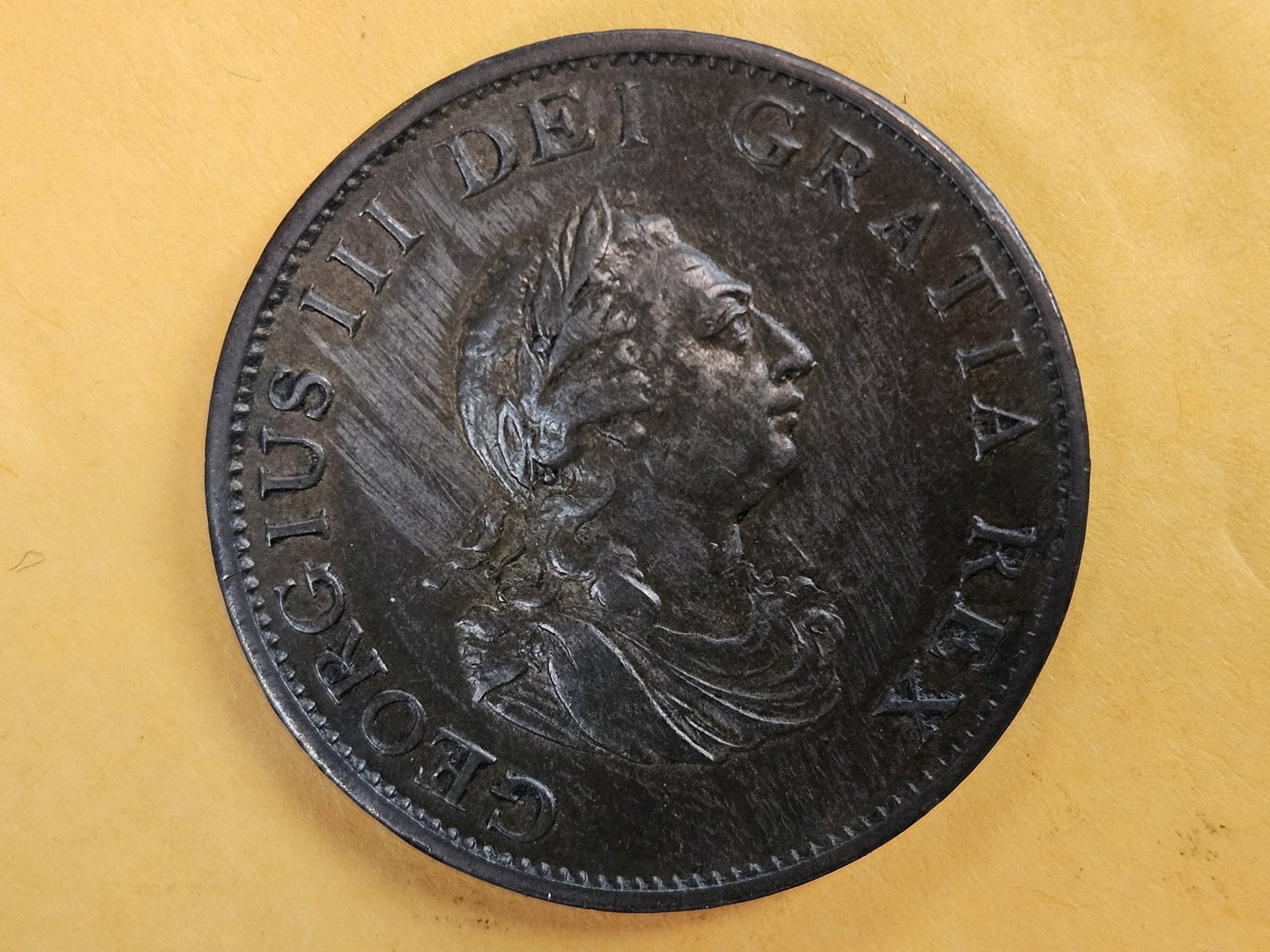 * Choice Brown Uncirculated 1799 Great Britain 1/2 penny - 6