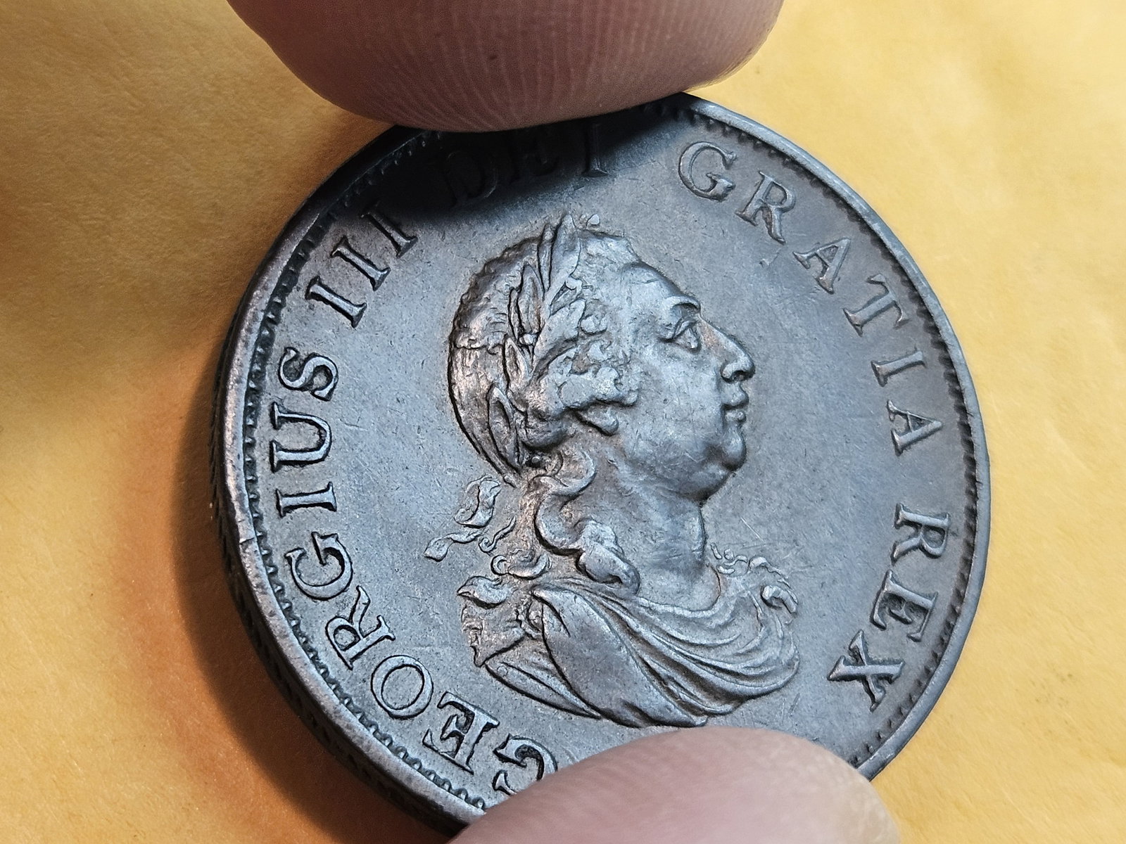 * Choice Brown Uncirculated 1799 Great Britain 1/2 penny - 7