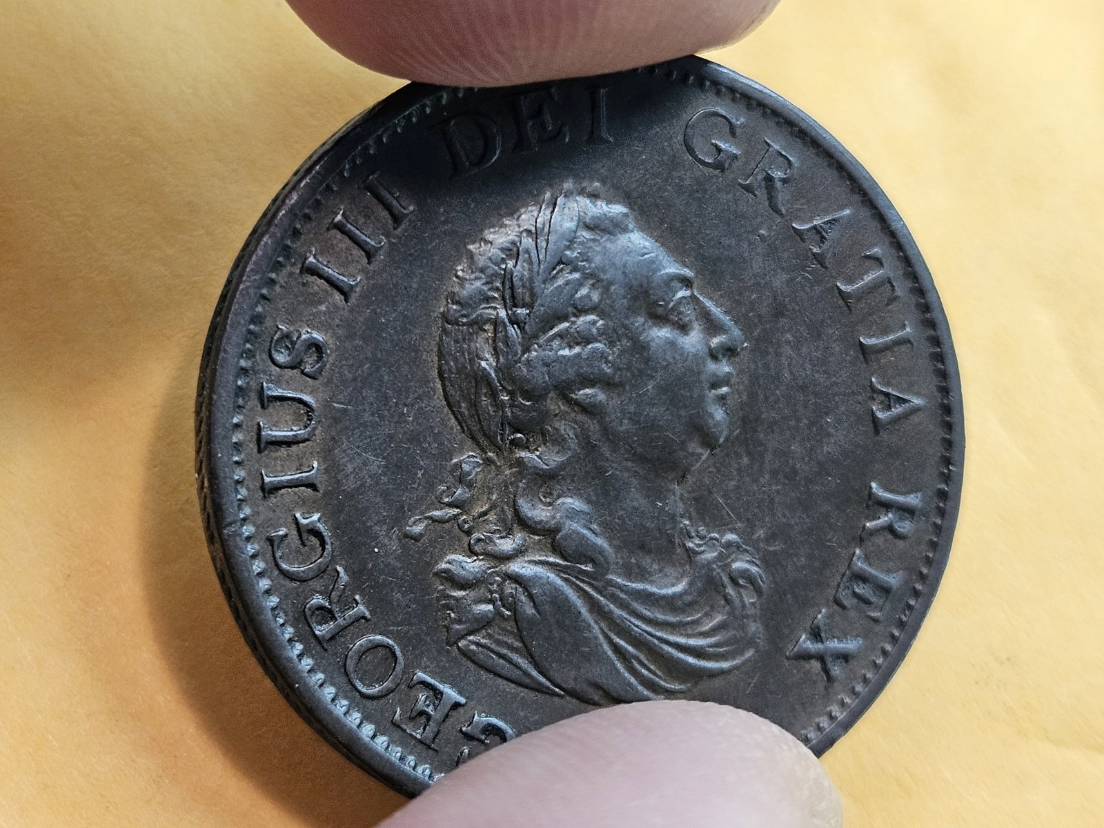 * Choice Brown Uncirculated 1799 Great Britain 1/2 penny - 8